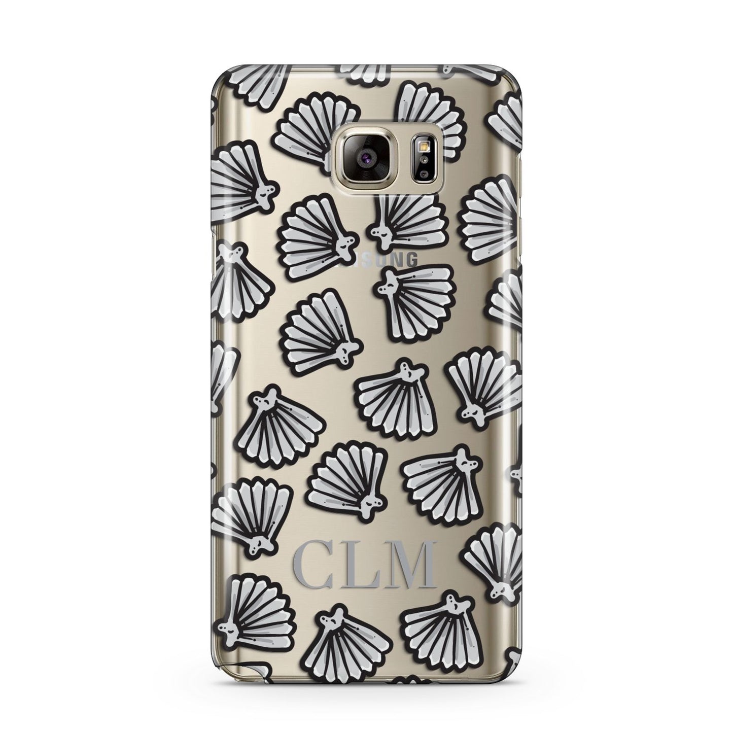 Personalised Sea Shell Initials Samsung Galaxy Note 5 Case