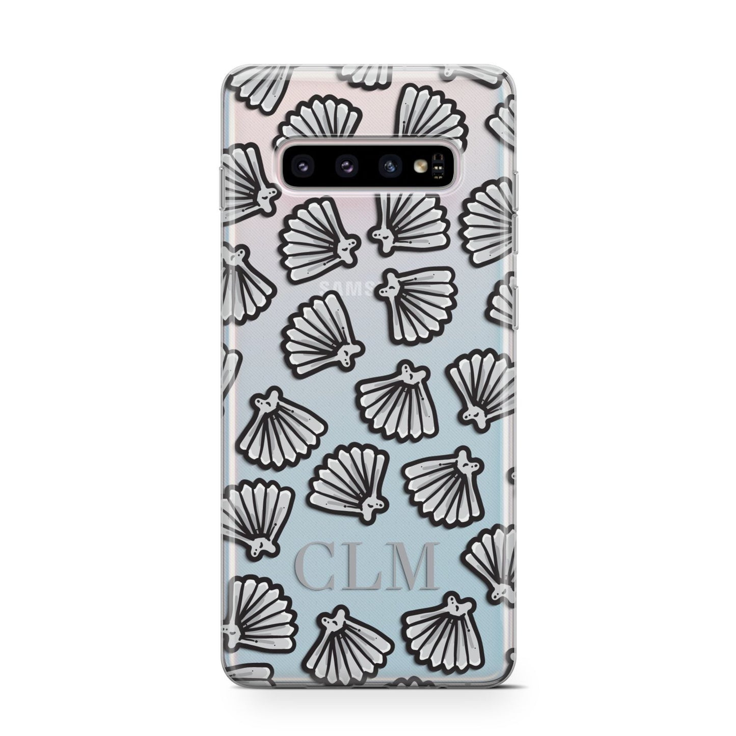 Personalised Sea Shell Initials Samsung Galaxy S10 Case