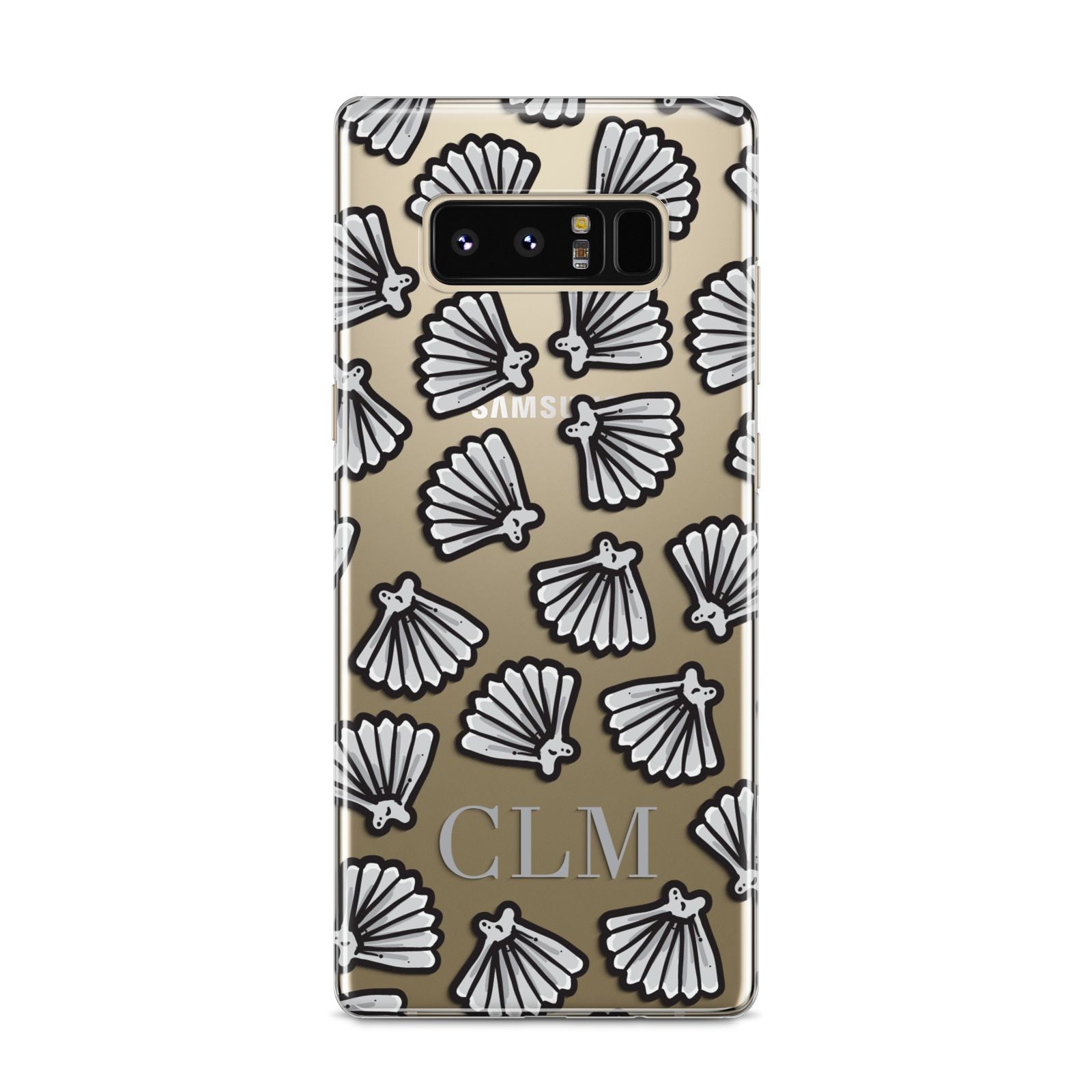 Personalised Sea Shell Initials Samsung Galaxy S8 Case