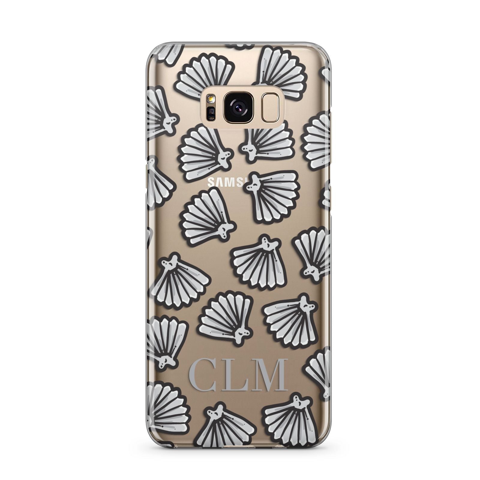 Personalised Sea Shell Initials Samsung Galaxy S8 Plus Case