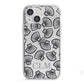 Personalised Sea Shell Initials iPhone 13 Mini TPU Impact Case with White Edges