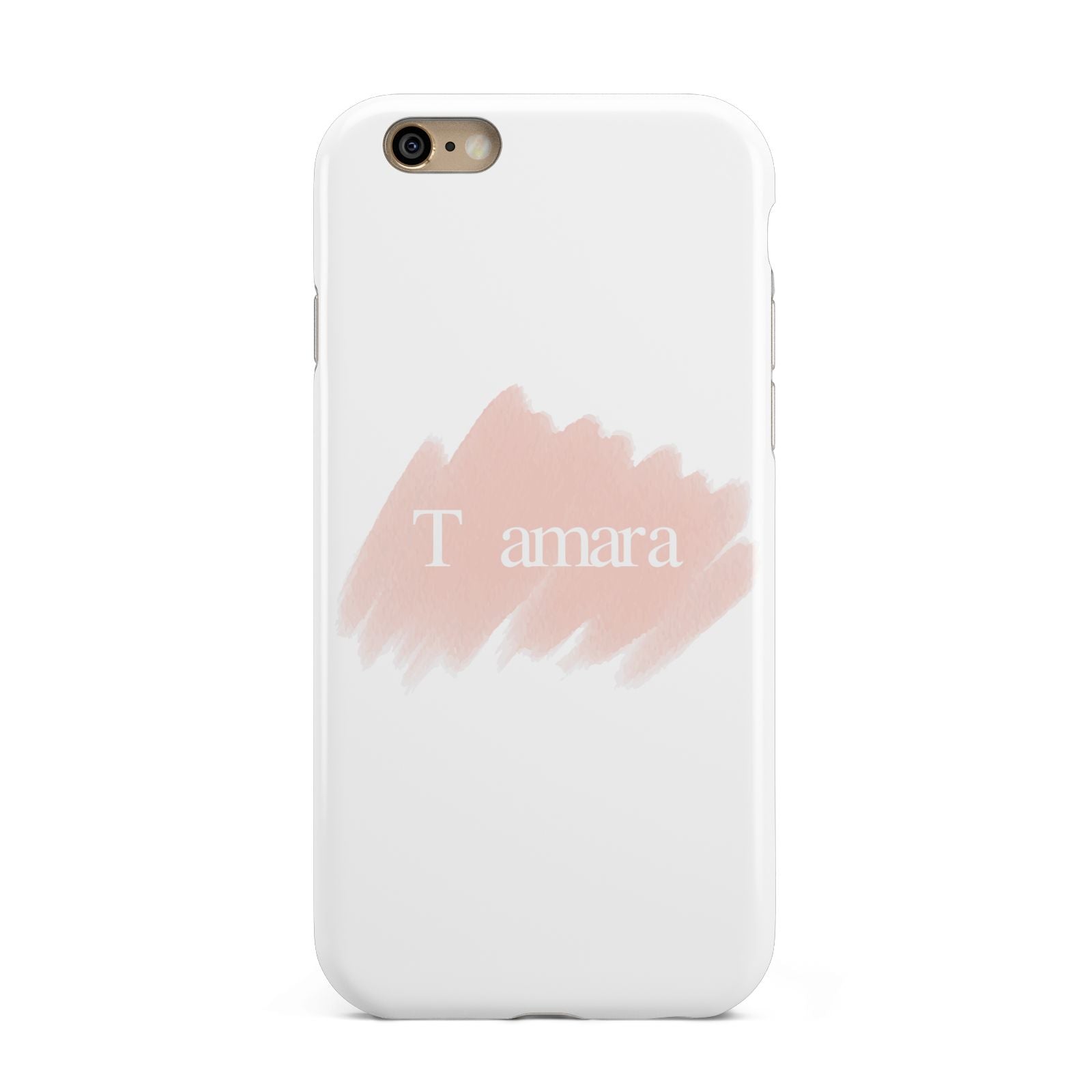 Personalised See Throiugh Clear Name Apple iPhone 6 3D Tough Case