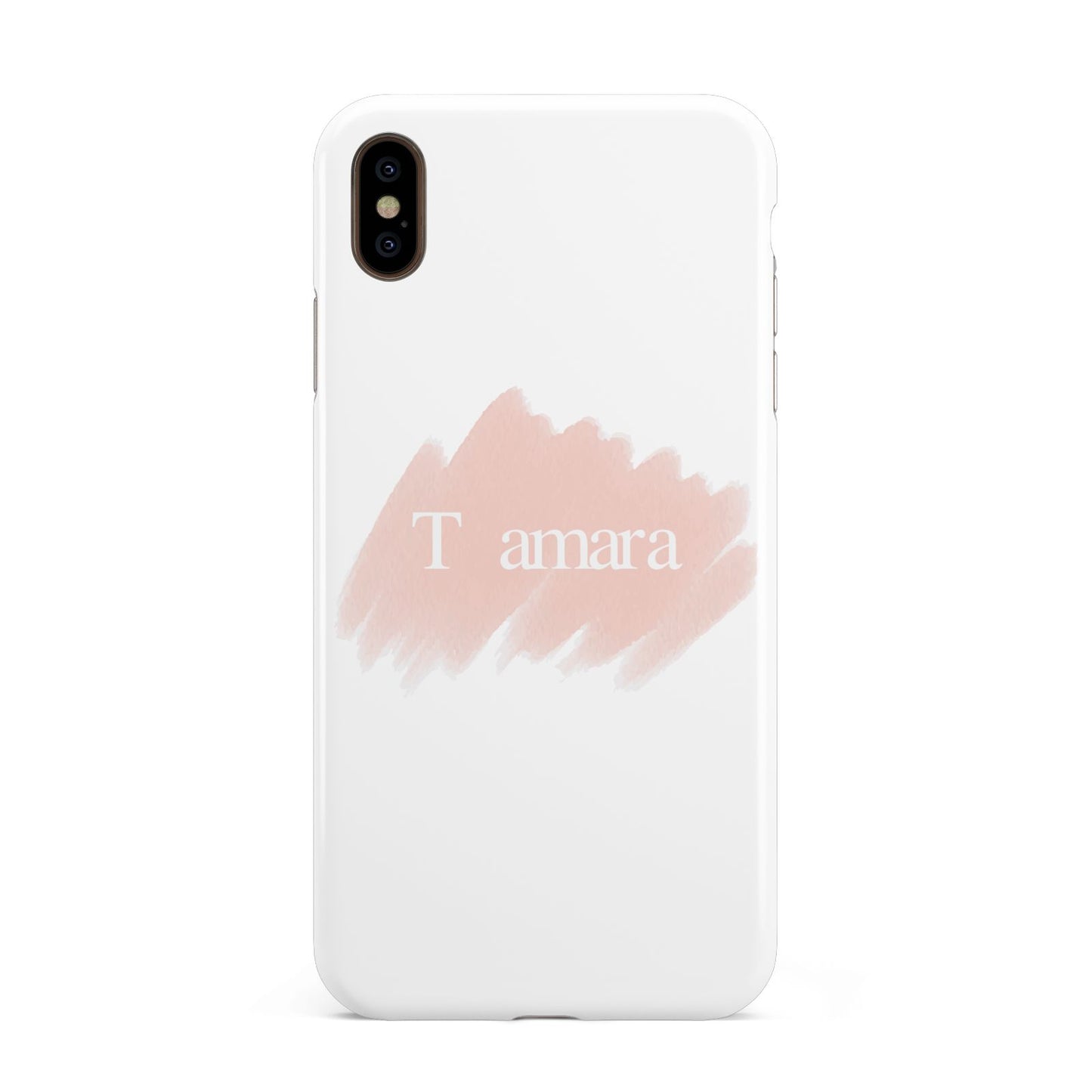 Personalised See Throiugh Clear Name Apple iPhone Xs Max 3D Tough Case