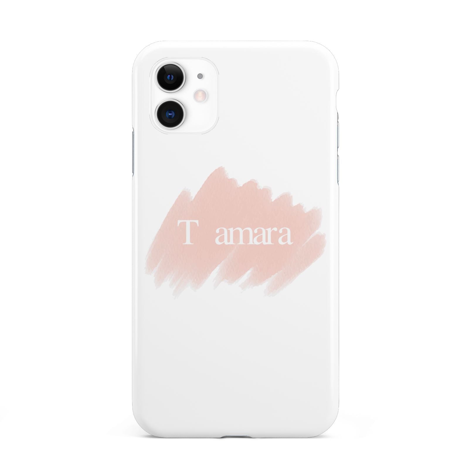 Personalised See Throiugh Clear Name iPhone 11 3D Tough Case