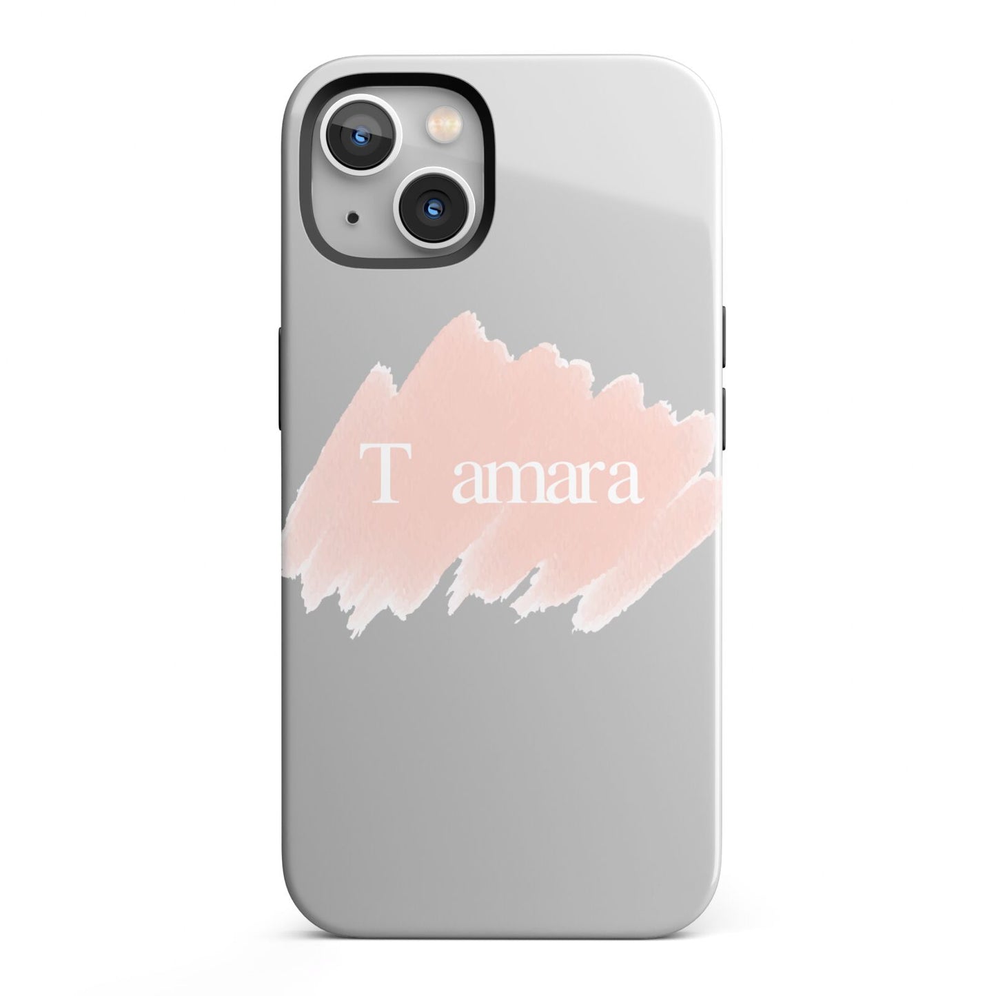 Personalised See Throiugh Clear Name iPhone 13 Full Wrap 3D Tough Case