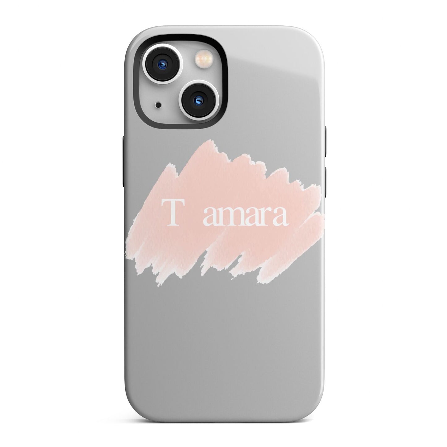 Personalised See Throiugh Clear Name iPhone 13 Mini Full Wrap 3D Tough Case