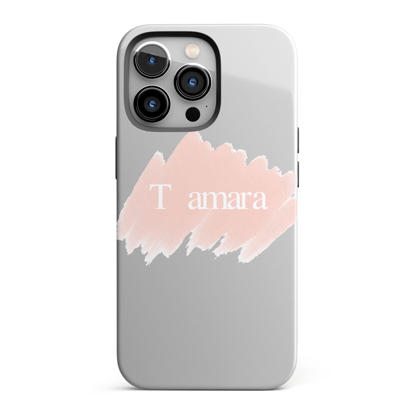 Personalised See Throiugh Clear Name iPhone 13 Pro Full Wrap 3D Tough Case