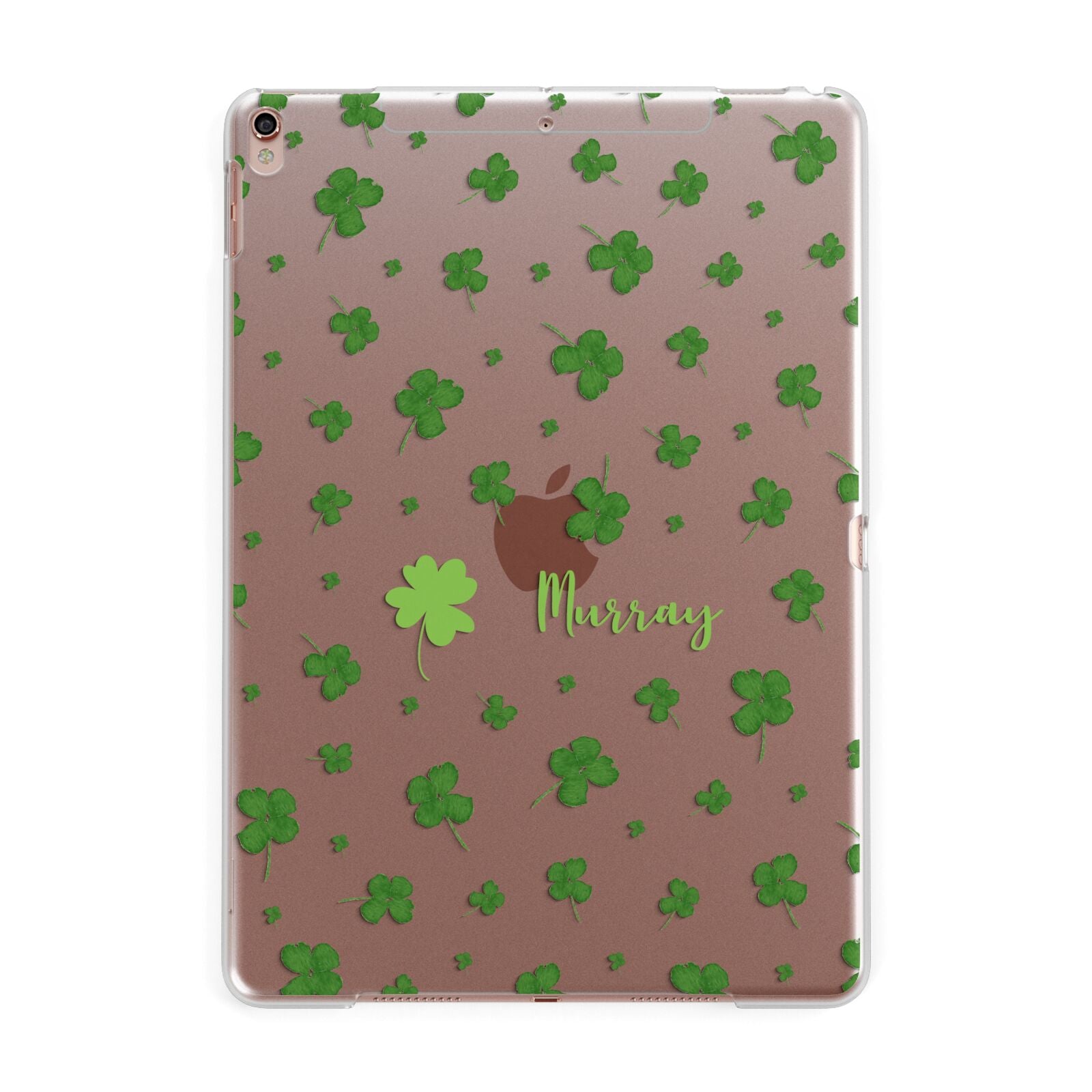 Personalised Shamrock Apple iPad Rose Gold Case