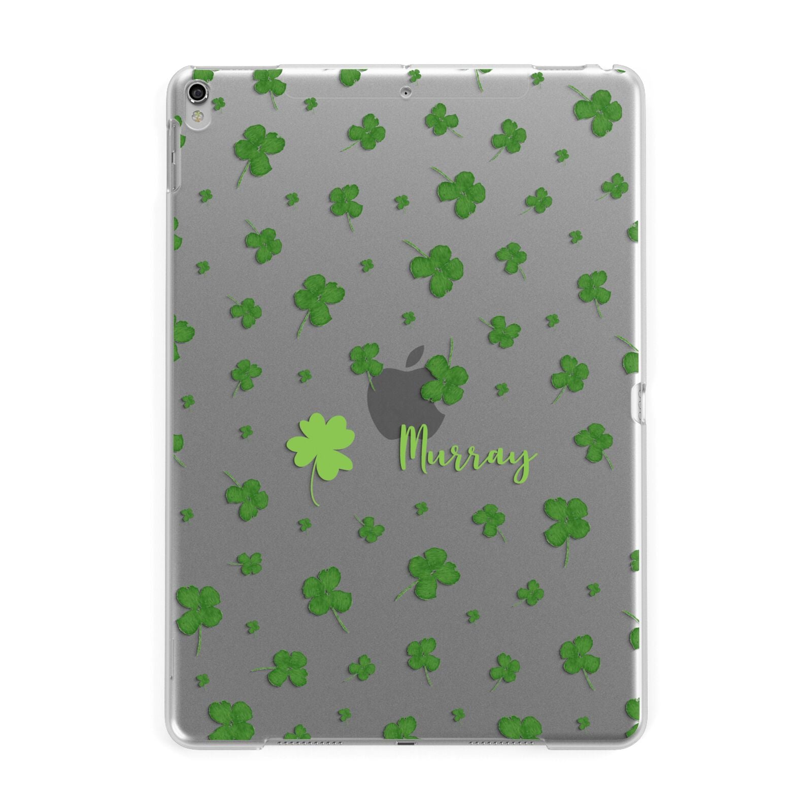 Personalised Shamrock Apple iPad Silver Case