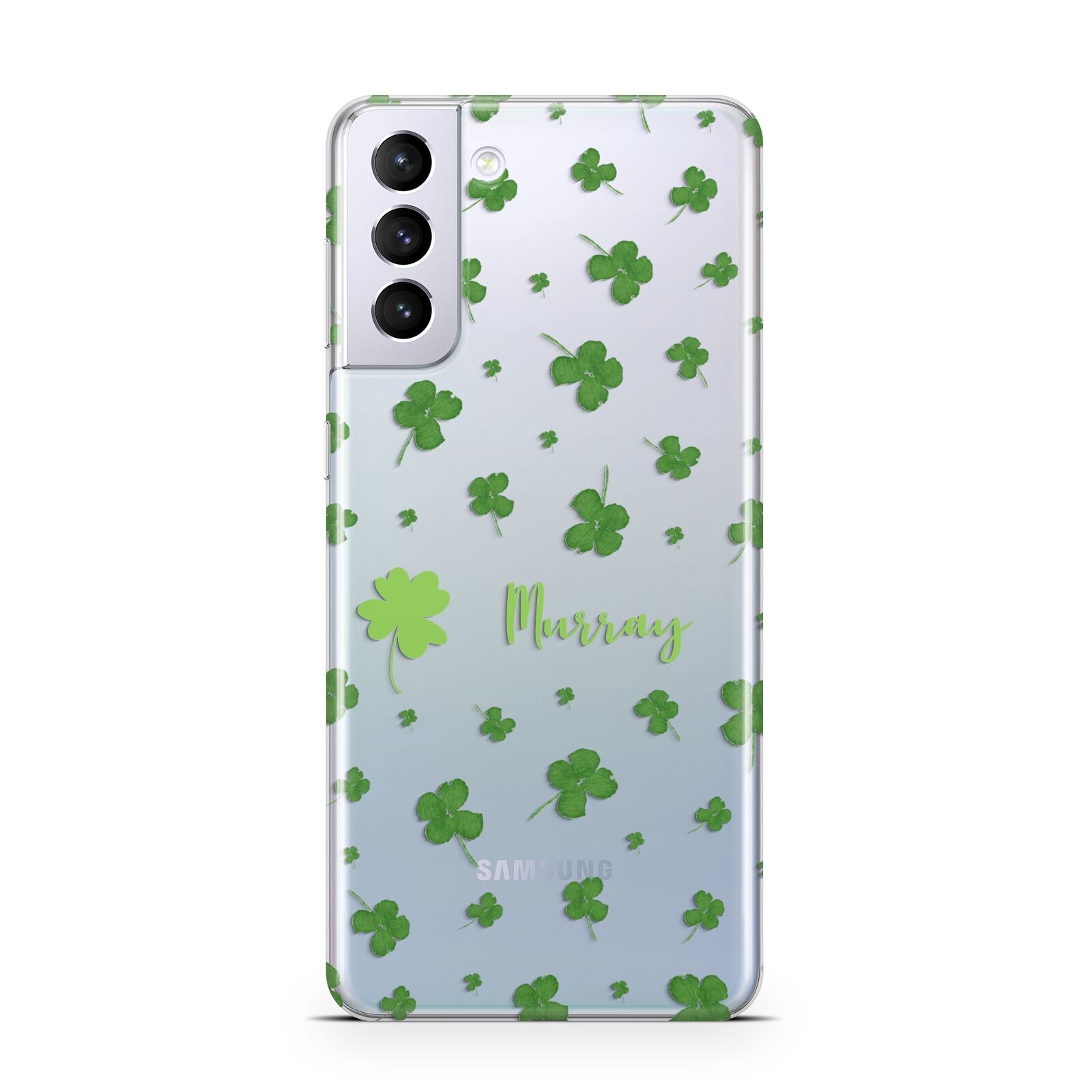 Personalised Shamrock Samsung S21 Plus Phone Case