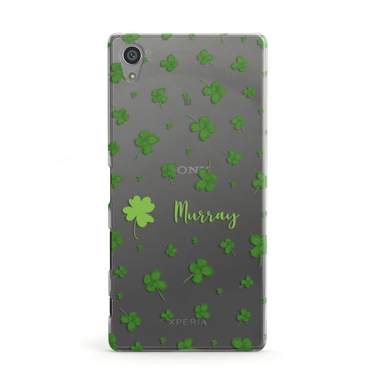 Personalised Shamrock Sony Xperia Case