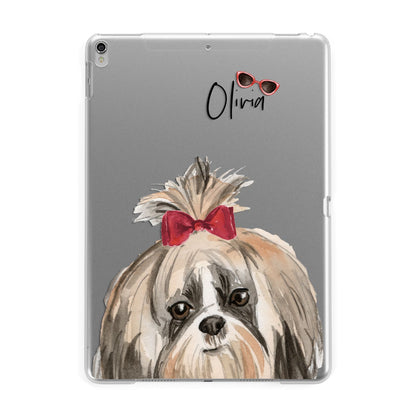 Personalised Shih Tzu Dog Apple iPad Silver Case