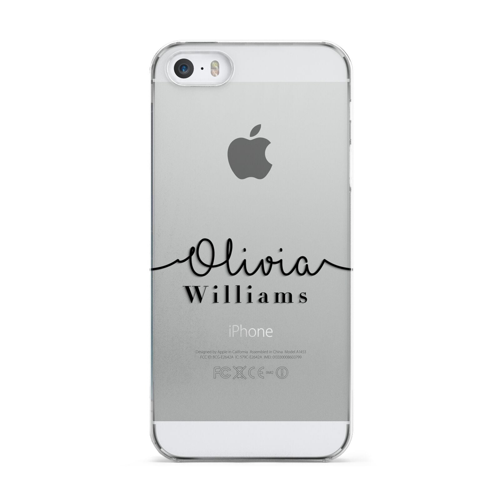 Personalised Signature Name Black Apple iPhone 5 Case