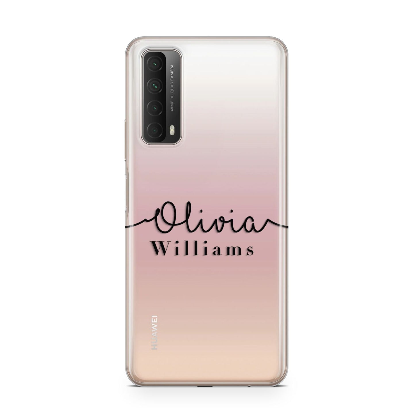 Personalised Signature Name Black Huawei P Smart 2021