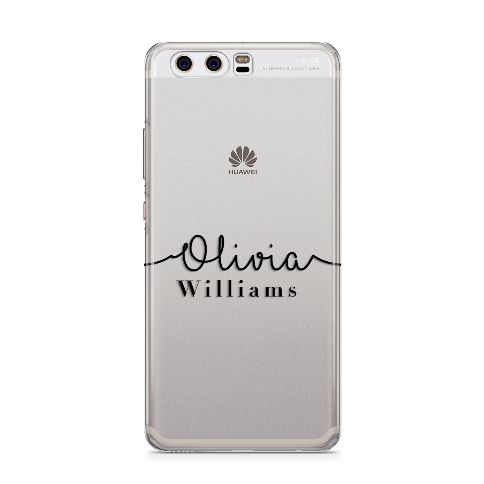 Personalised Signature Name Black Huawei P10 Phone Case