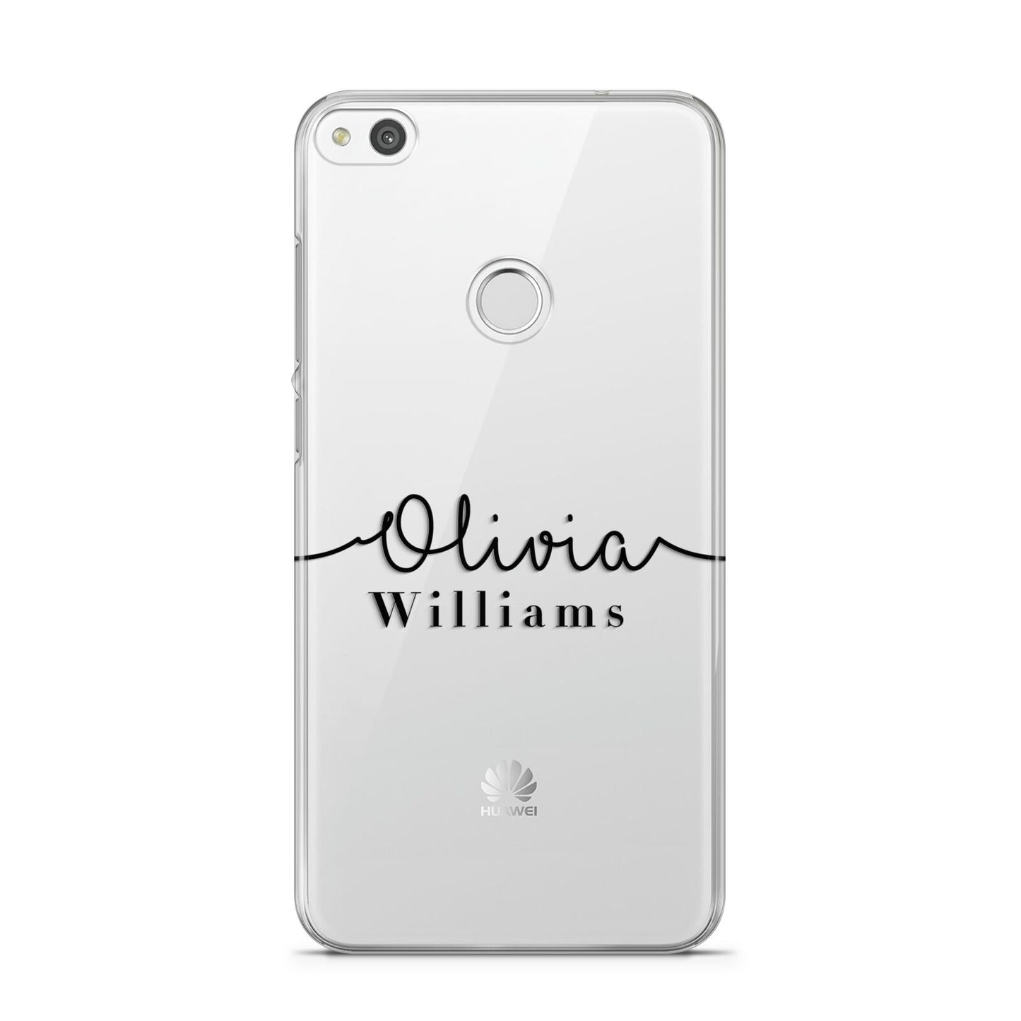 Personalised Signature Name Black Huawei P8 Lite Case