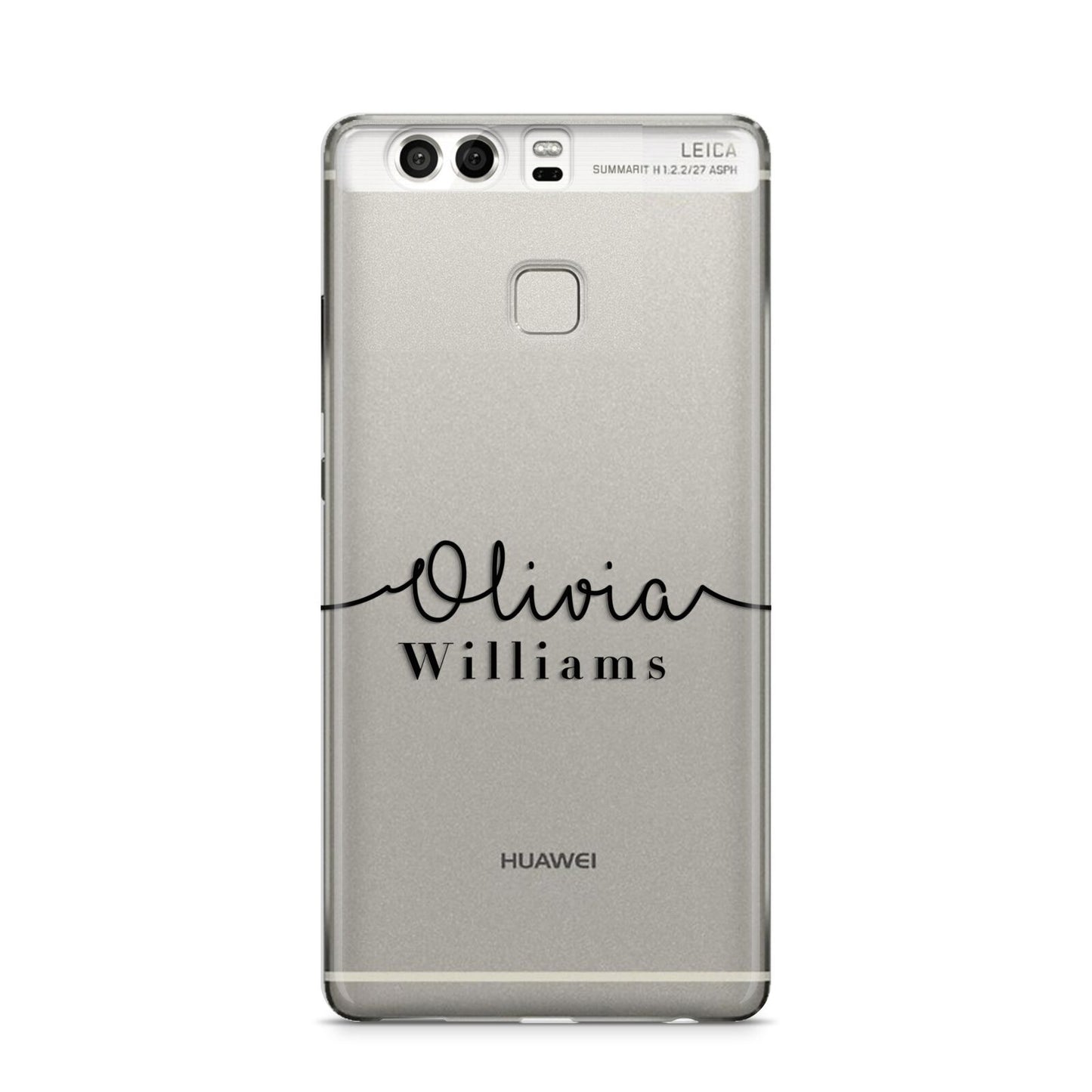 Personalised Signature Name Black Huawei P9 Case