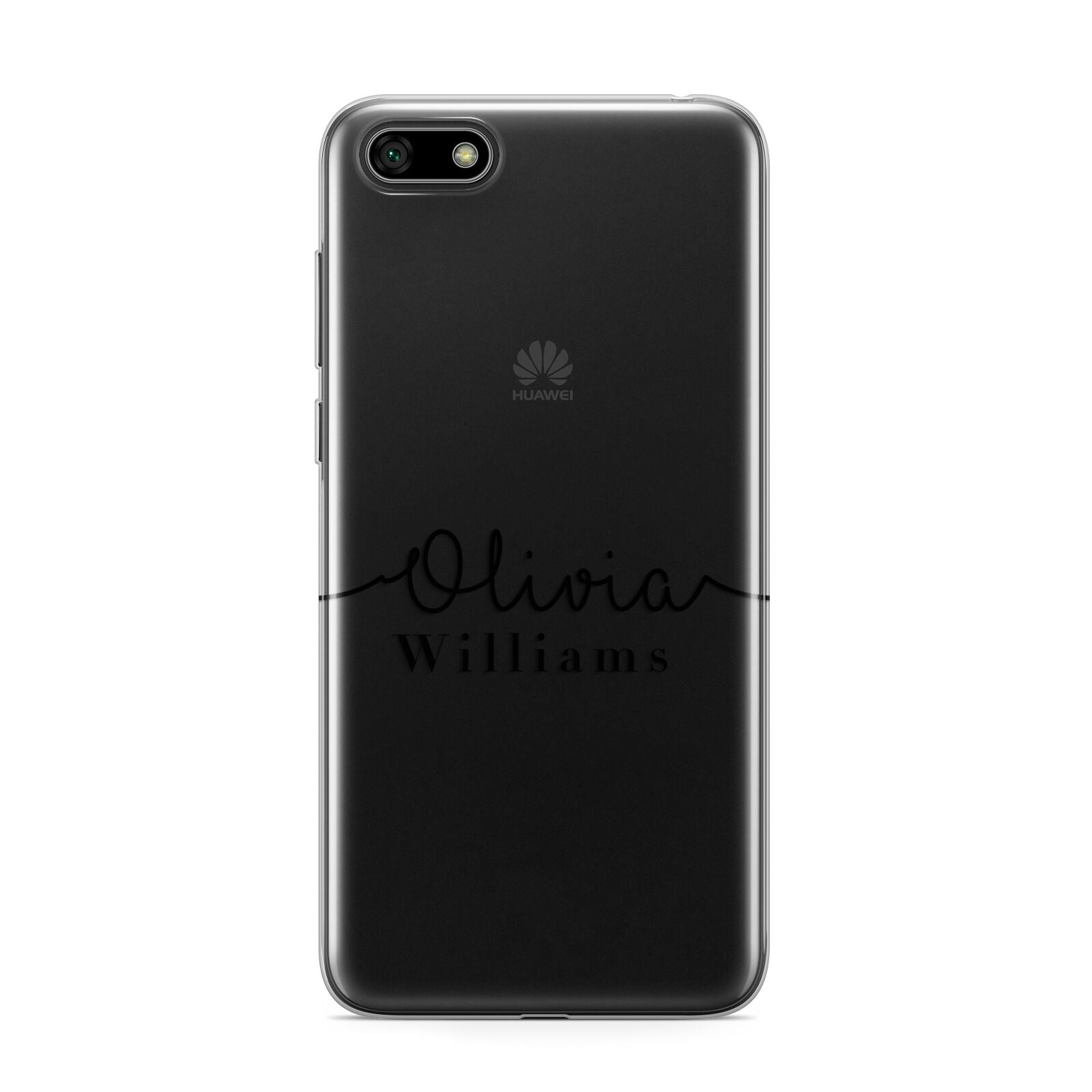 Personalised Signature Name Black Huawei Y5 Prime 2018 Phone Case