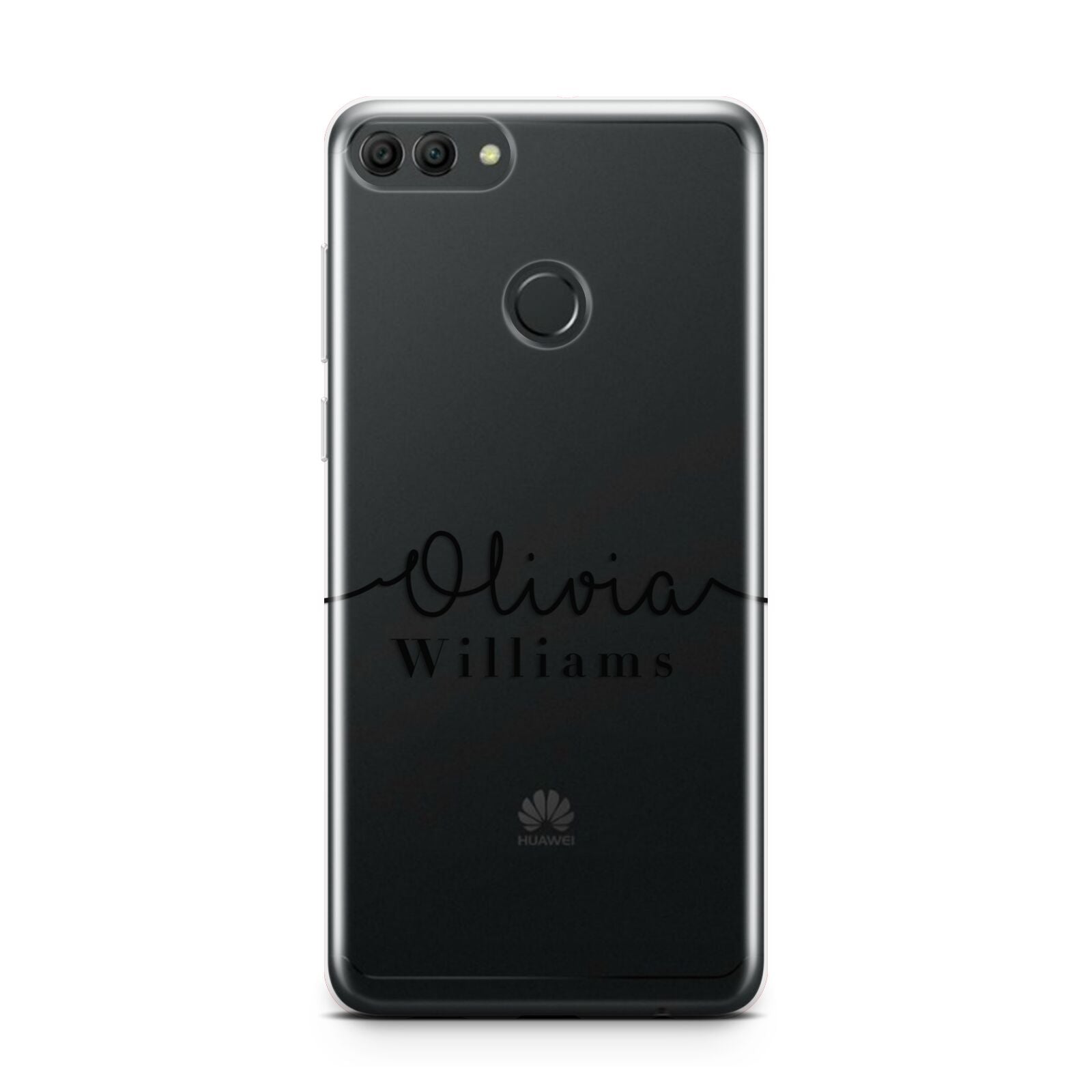 Personalised Signature Name Black Huawei Y9 2018