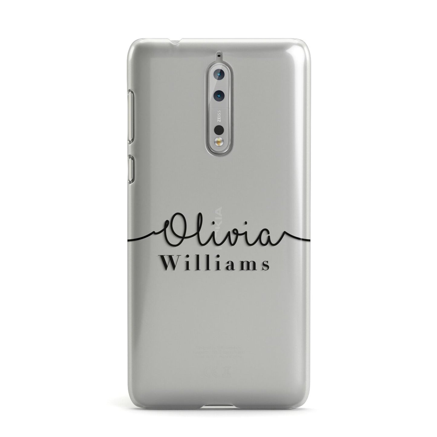 Personalised Signature Name Black Nokia Case