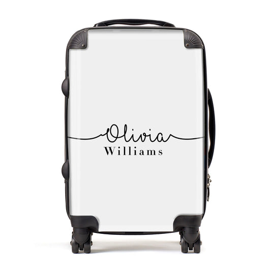 Personalised Signature Name Black Suitcase