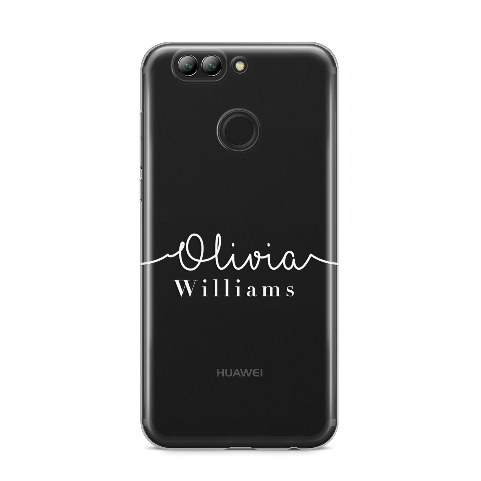 Personalised Signature Typography White Huawei Nova 2s Phone Case