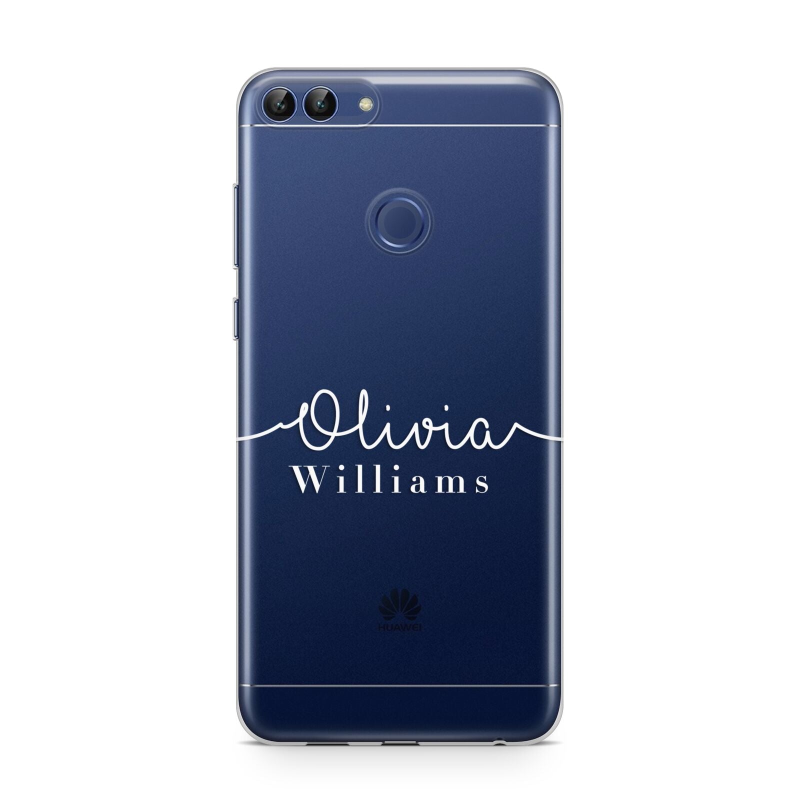 Personalised Signature Typography White Huawei P Smart Case