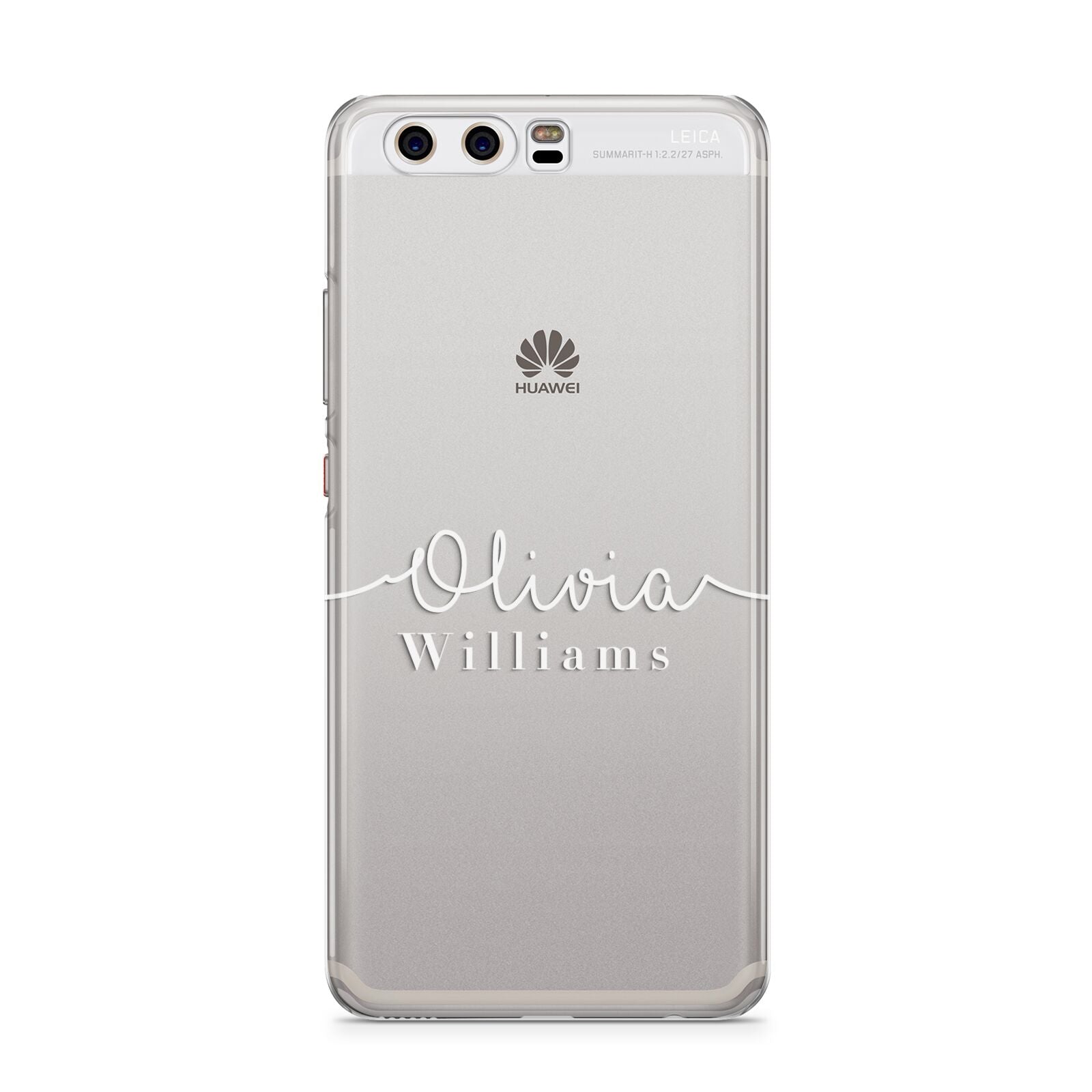 Personalised Signature Typography White Huawei P10 Phone Case