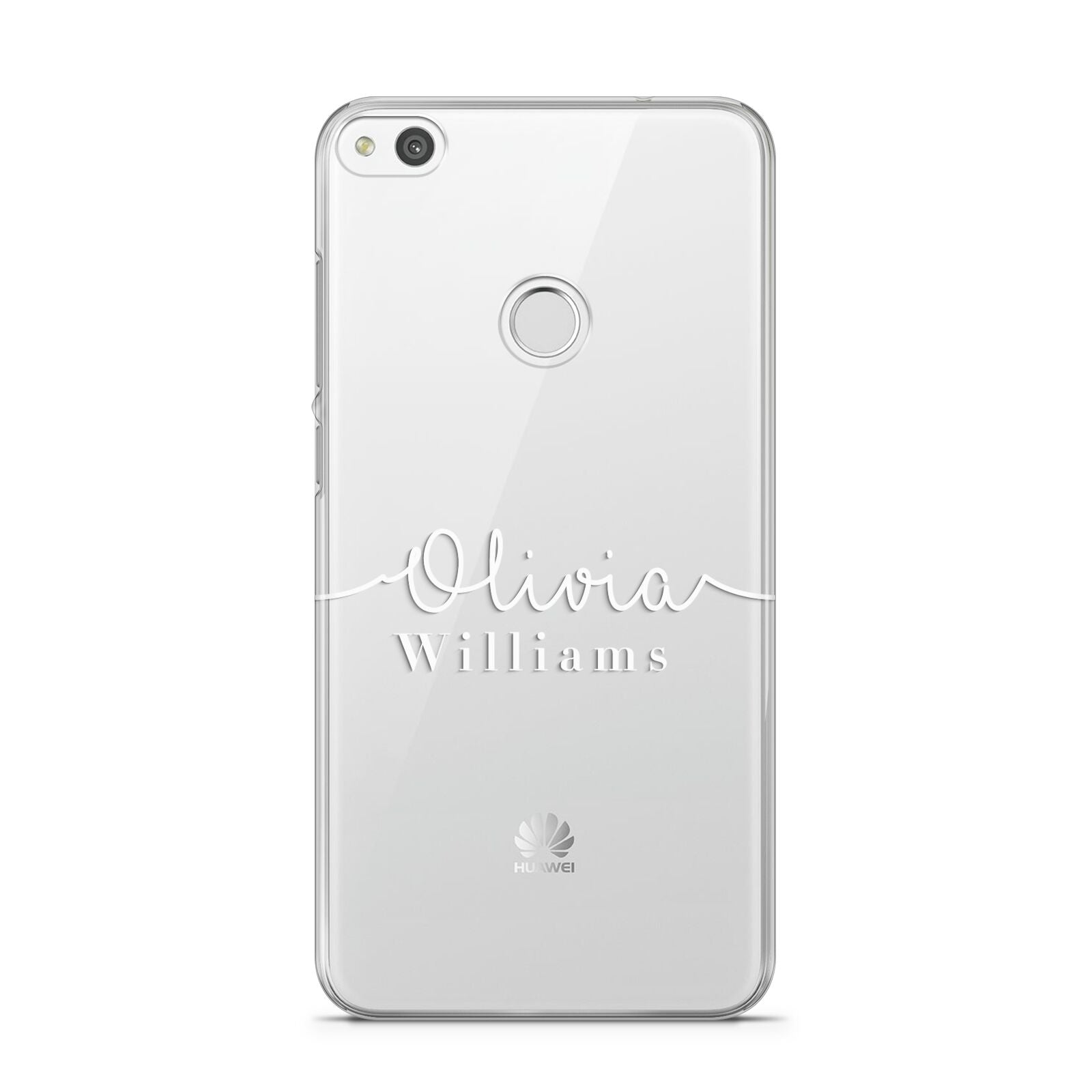 Personalised Signature Typography White Huawei P8 Lite Case