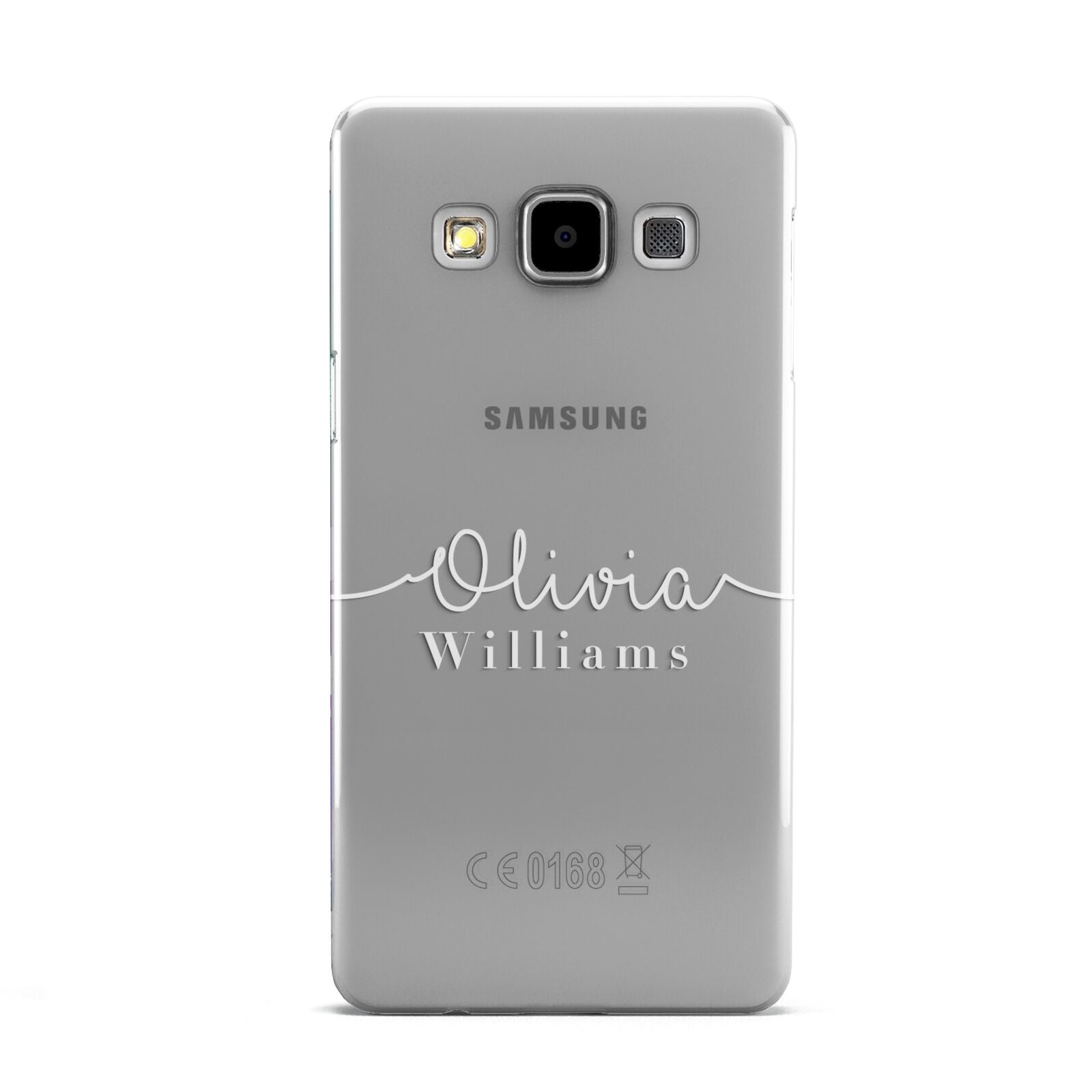 Personalised Signature Typography White Samsung Galaxy A5 Case