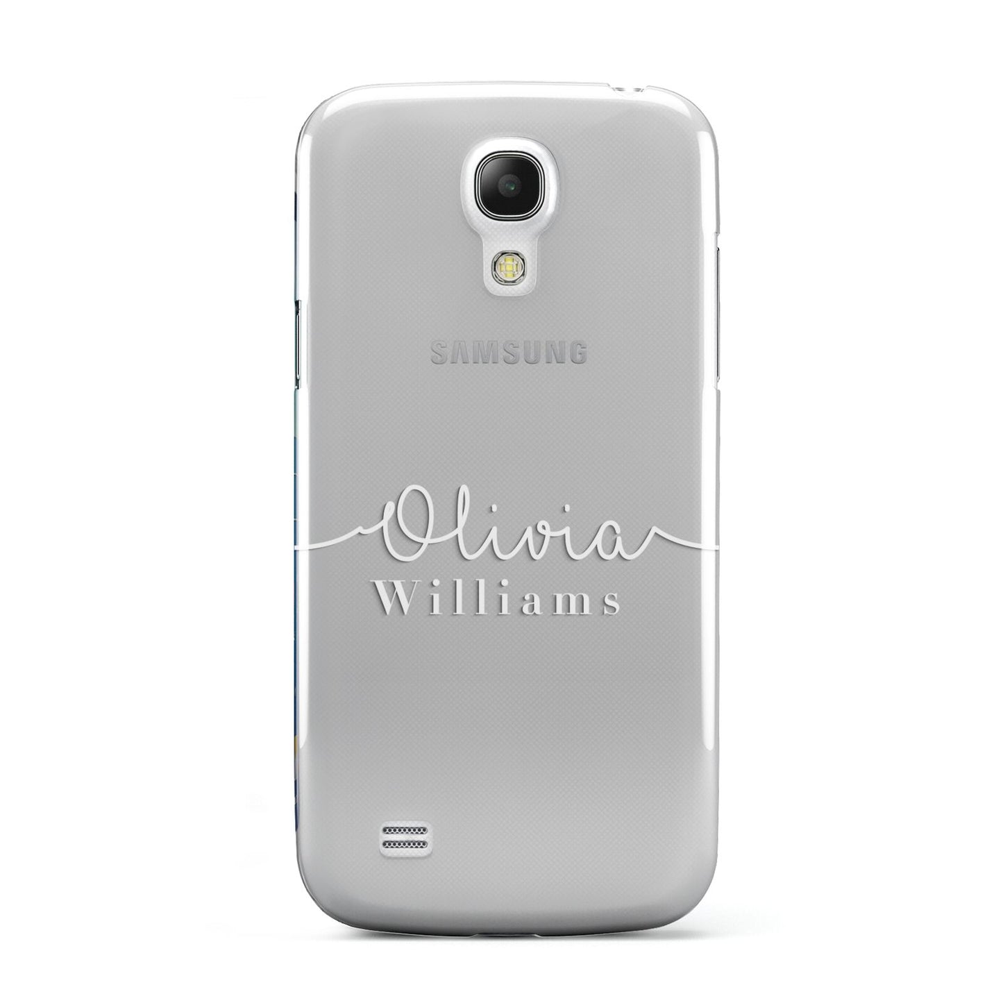 Personalised Signature Typography White Samsung Galaxy S4 Mini Case