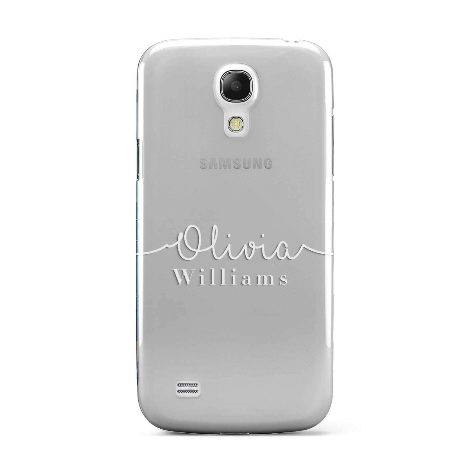 Personalised Signature Typography White Samsung Galaxy S4 Mini Case