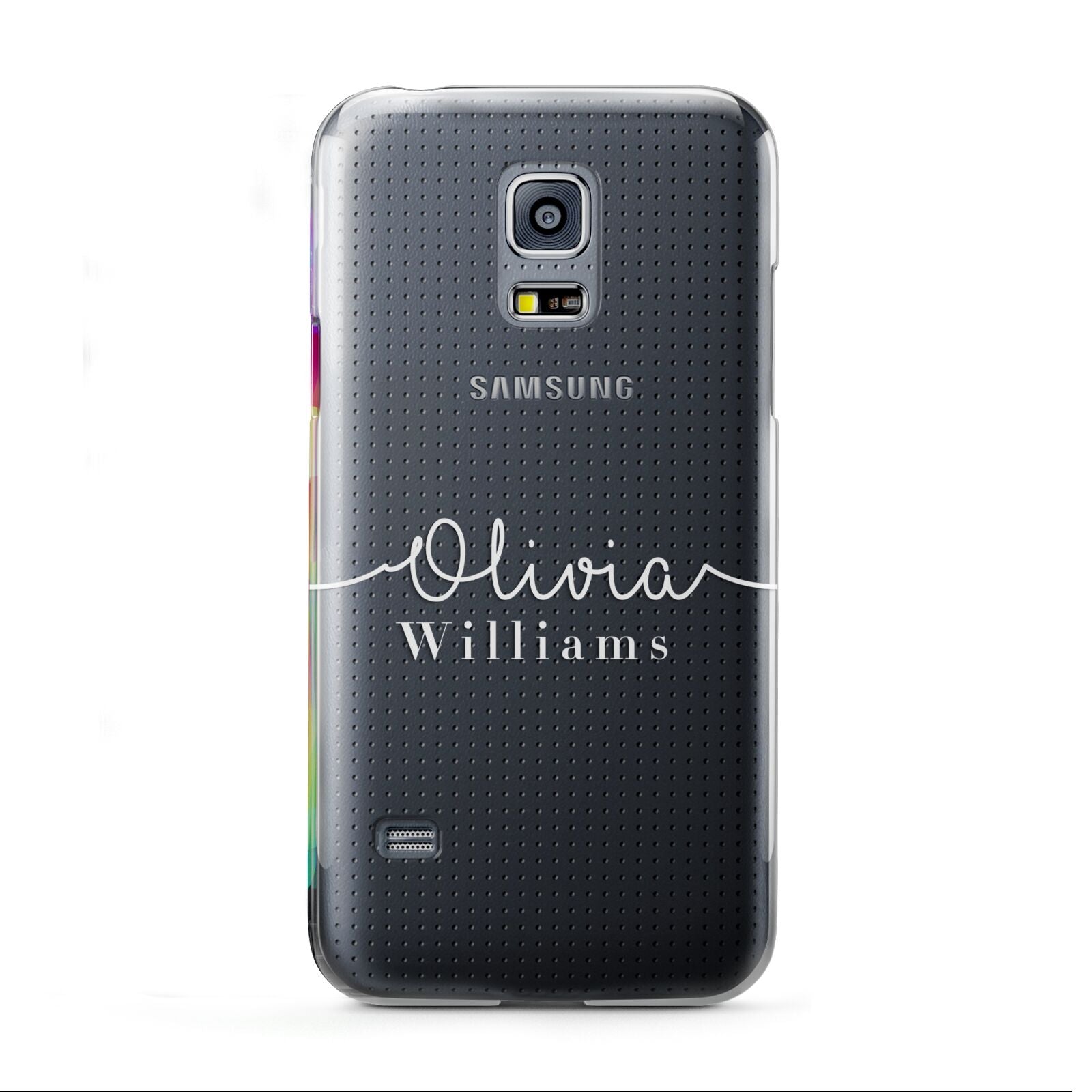 Personalised Signature Typography White Samsung Galaxy S5 Mini Case