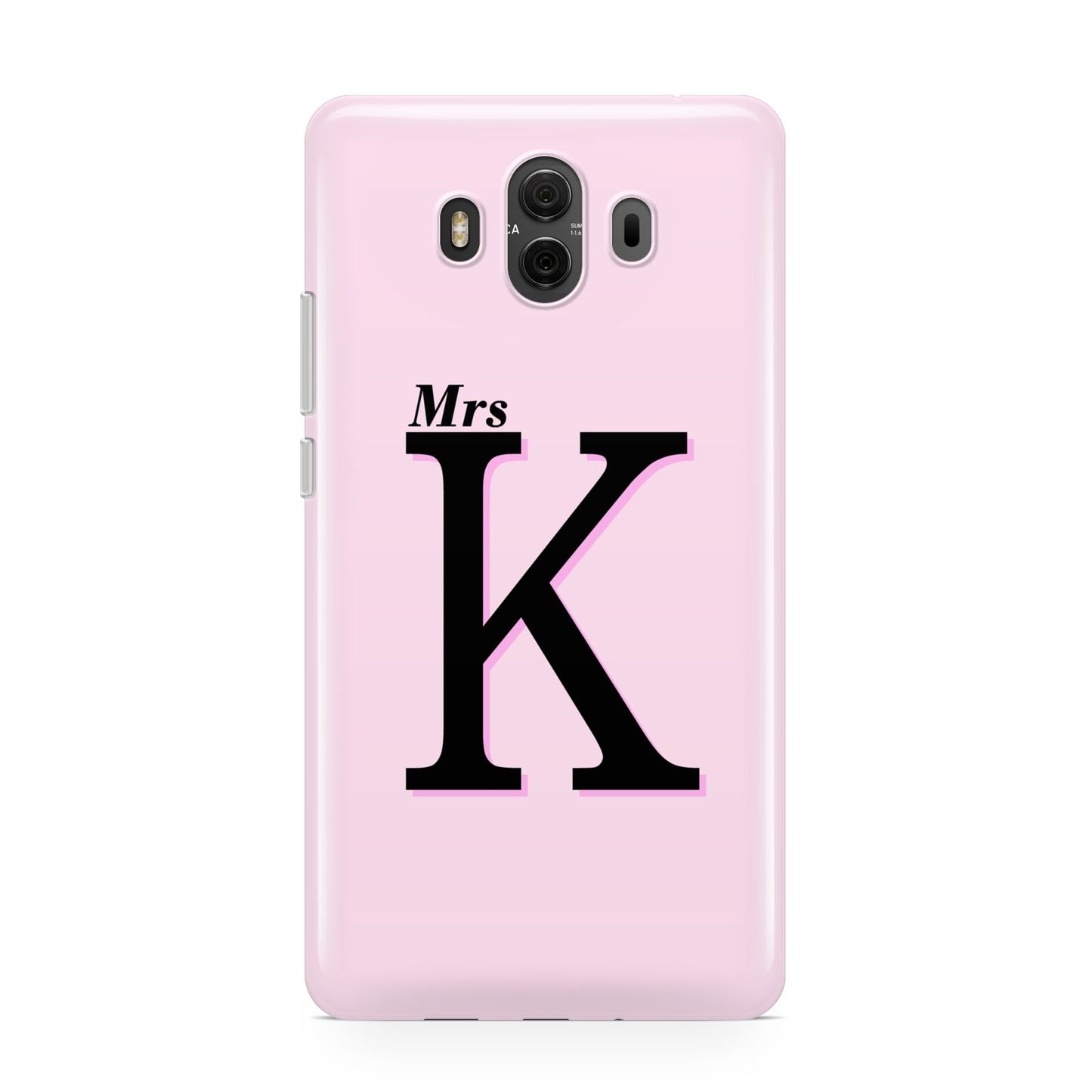 Personalised Single Initial Huawei Mate 10 Protective Phone Case