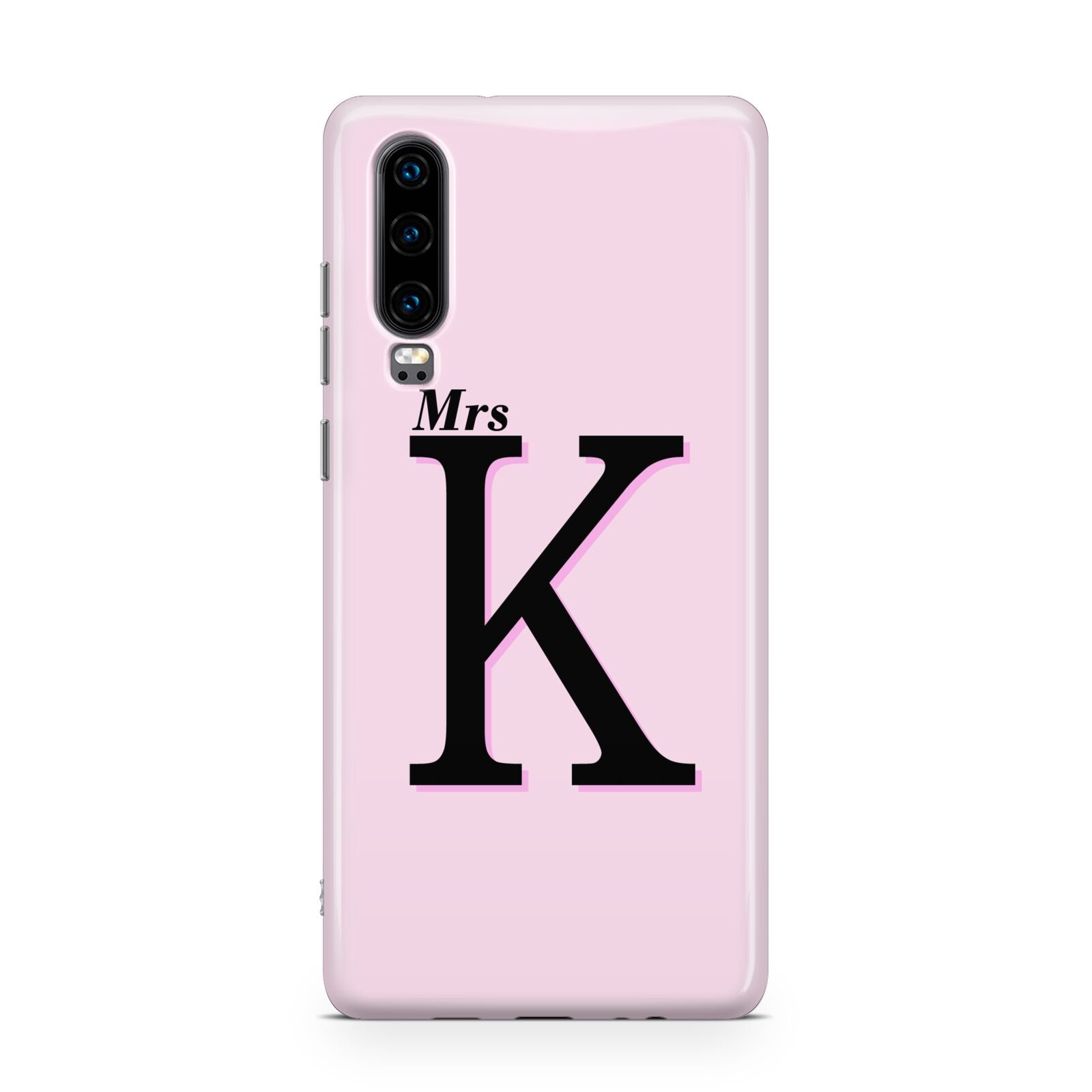 Personalised Single Initial Huawei P30 Phone Case