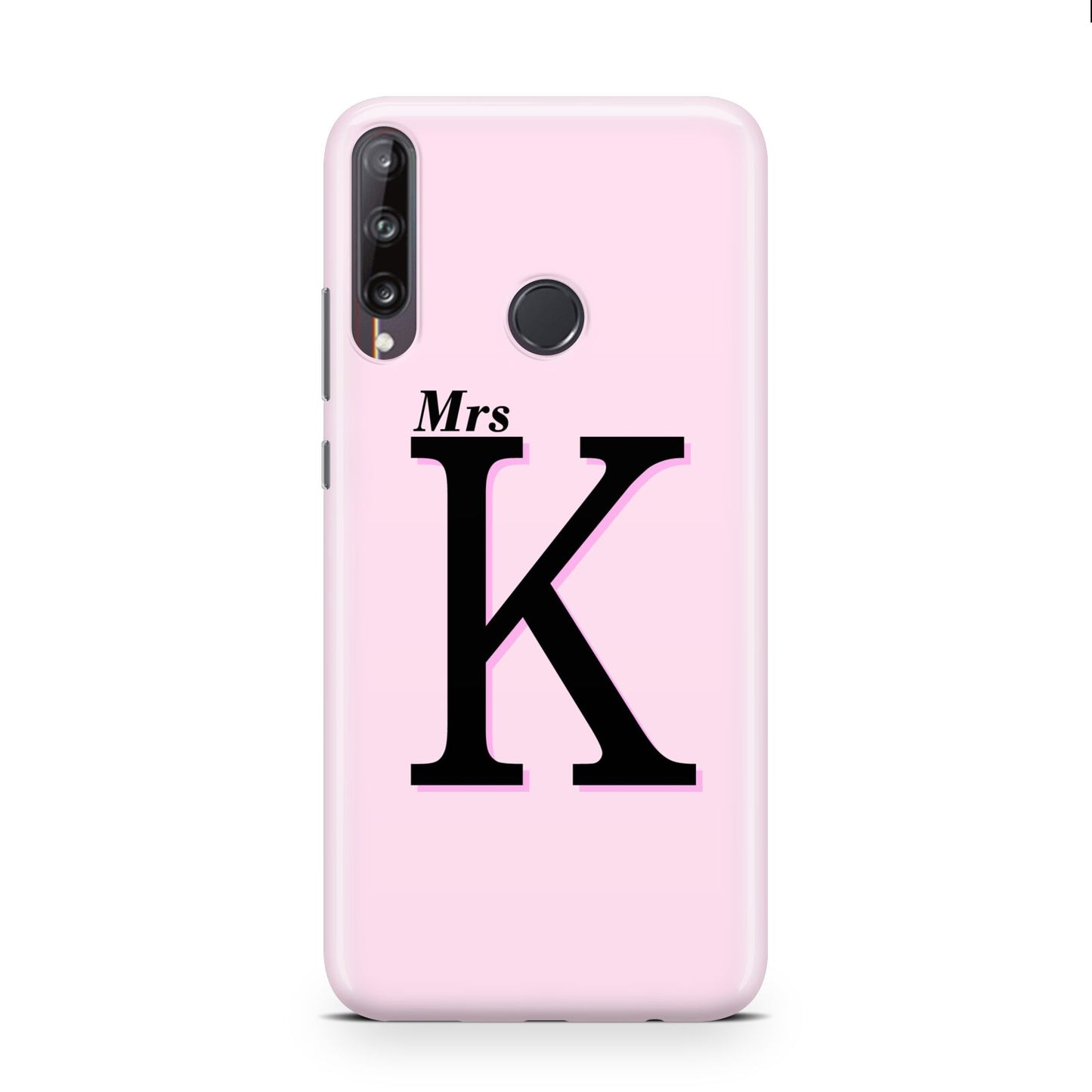 Personalised Single Initial Huawei P40 Lite E Phone Case