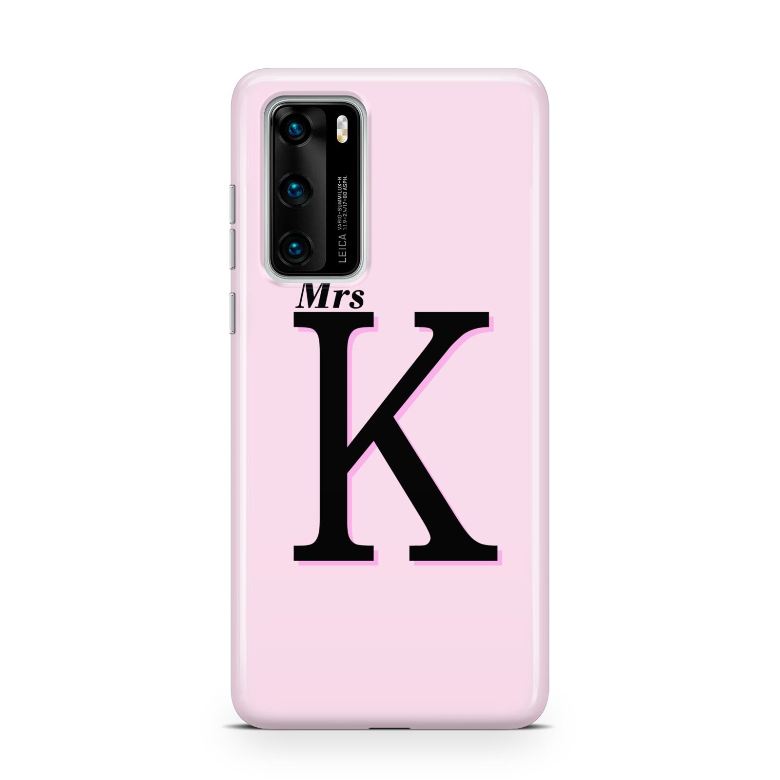 Personalised Single Initial Huawei P40 Phone Case