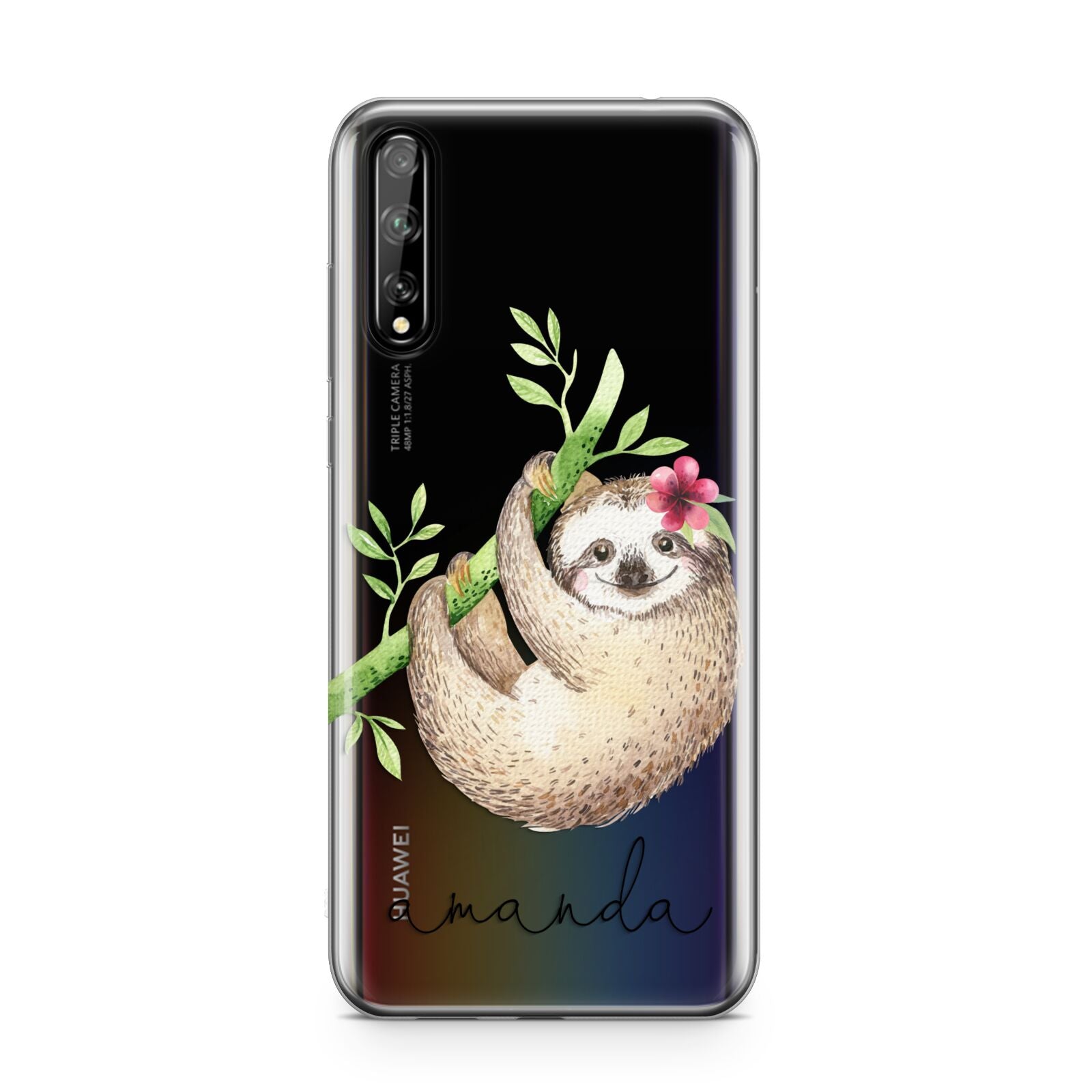 Personalised Sloth Huawei Enjoy 10s Phone Case