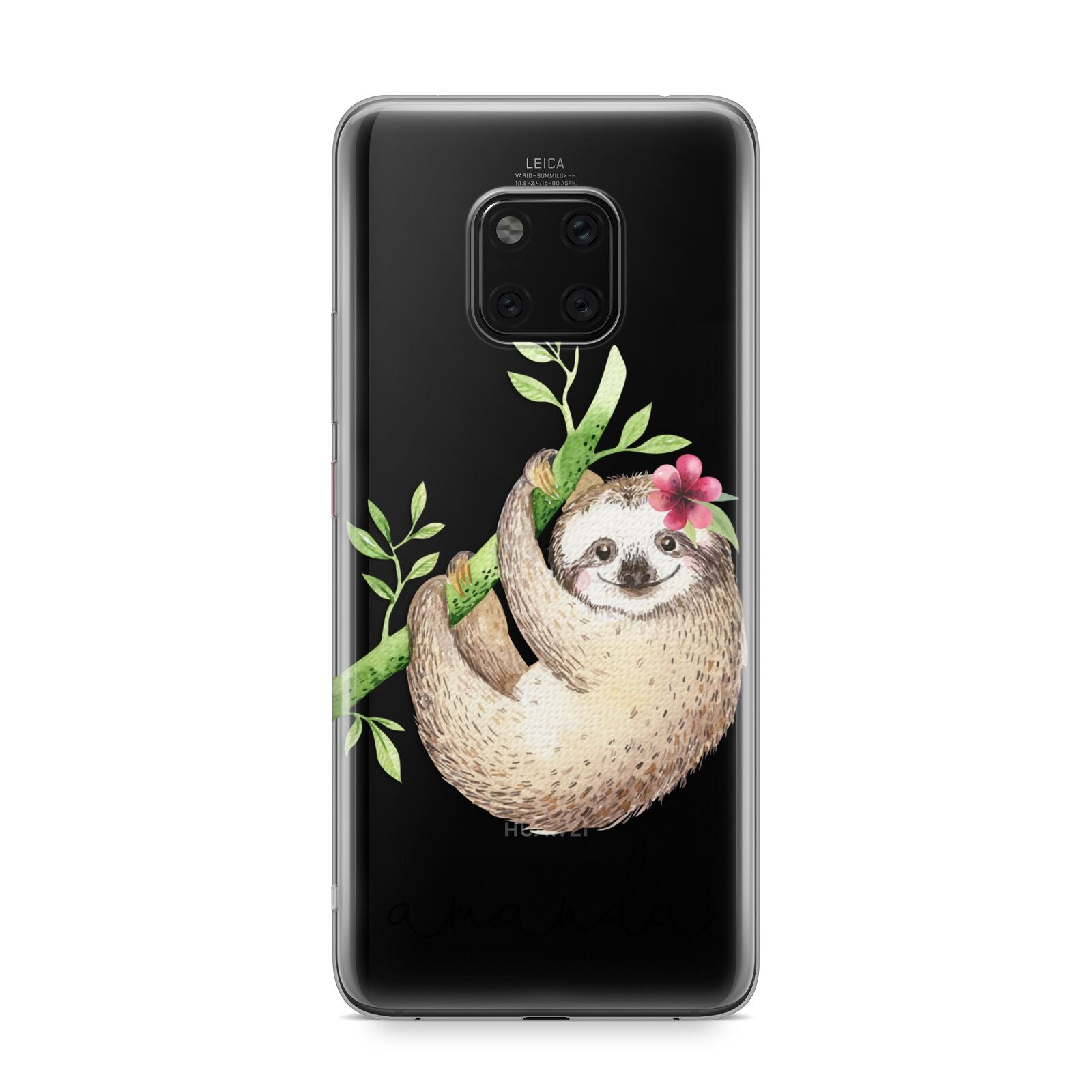 Personalised Sloth Huawei Mate 20 Pro Phone Case