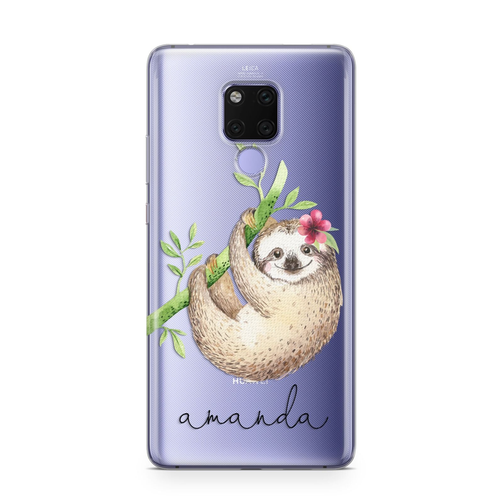 Personalised Sloth Huawei Mate 20X Phone Case