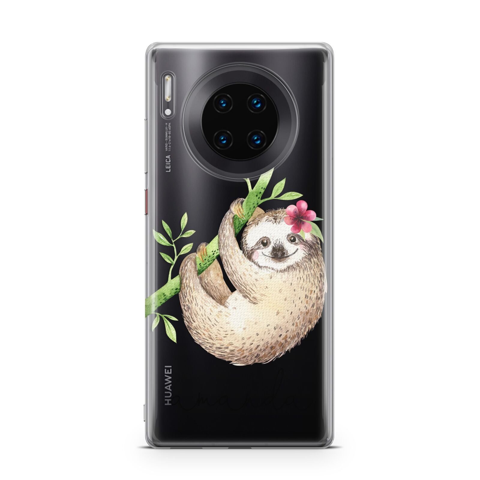 Personalised Sloth Huawei Mate 30 Pro Phone Case