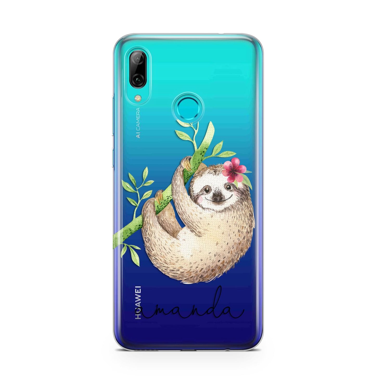 Personalised Sloth Huawei P Smart 2019 Case