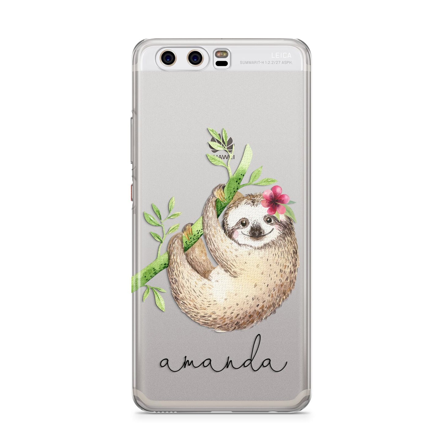 Personalised Sloth Huawei P10 Phone Case