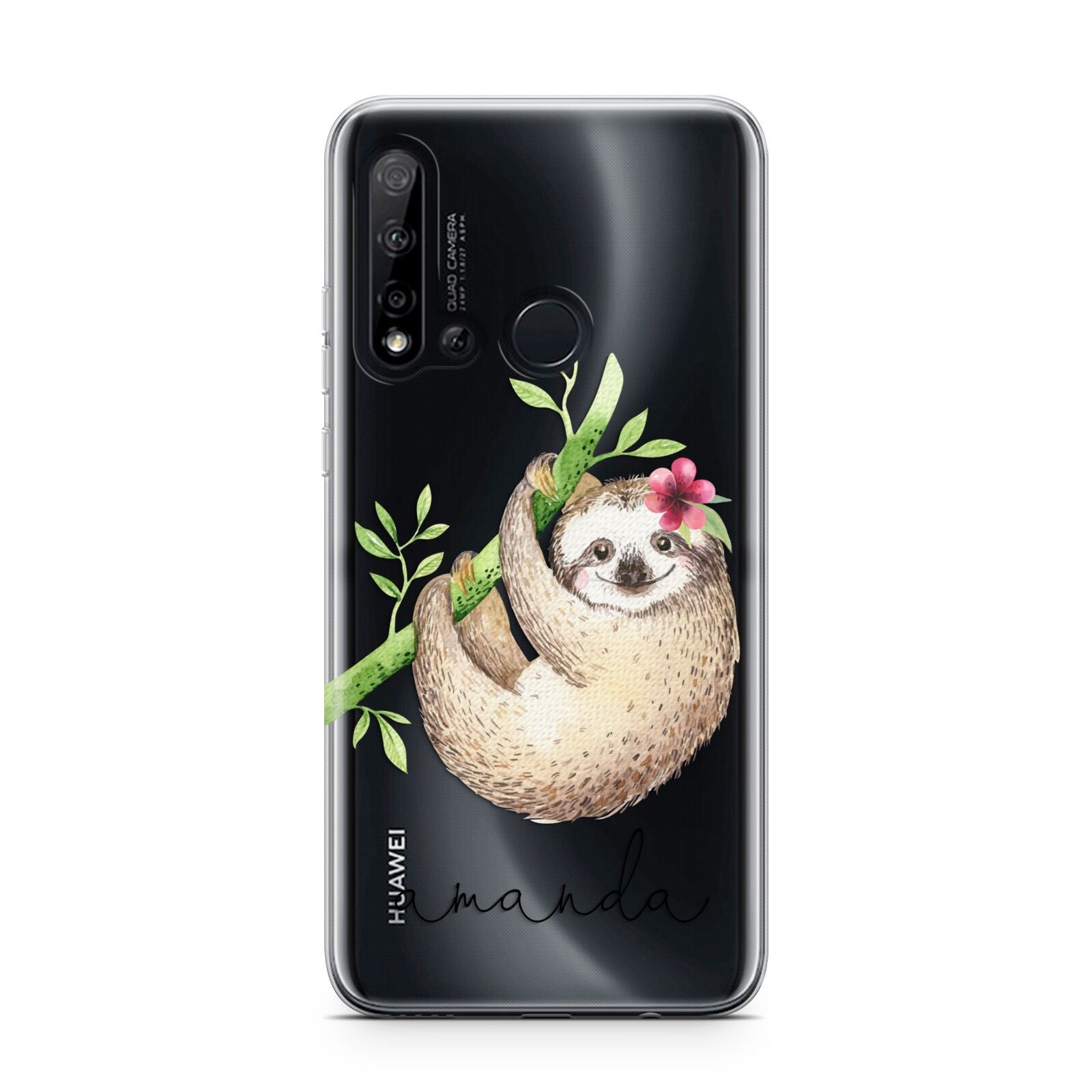 Personalised Sloth Huawei P20 Lite 5G Phone Case