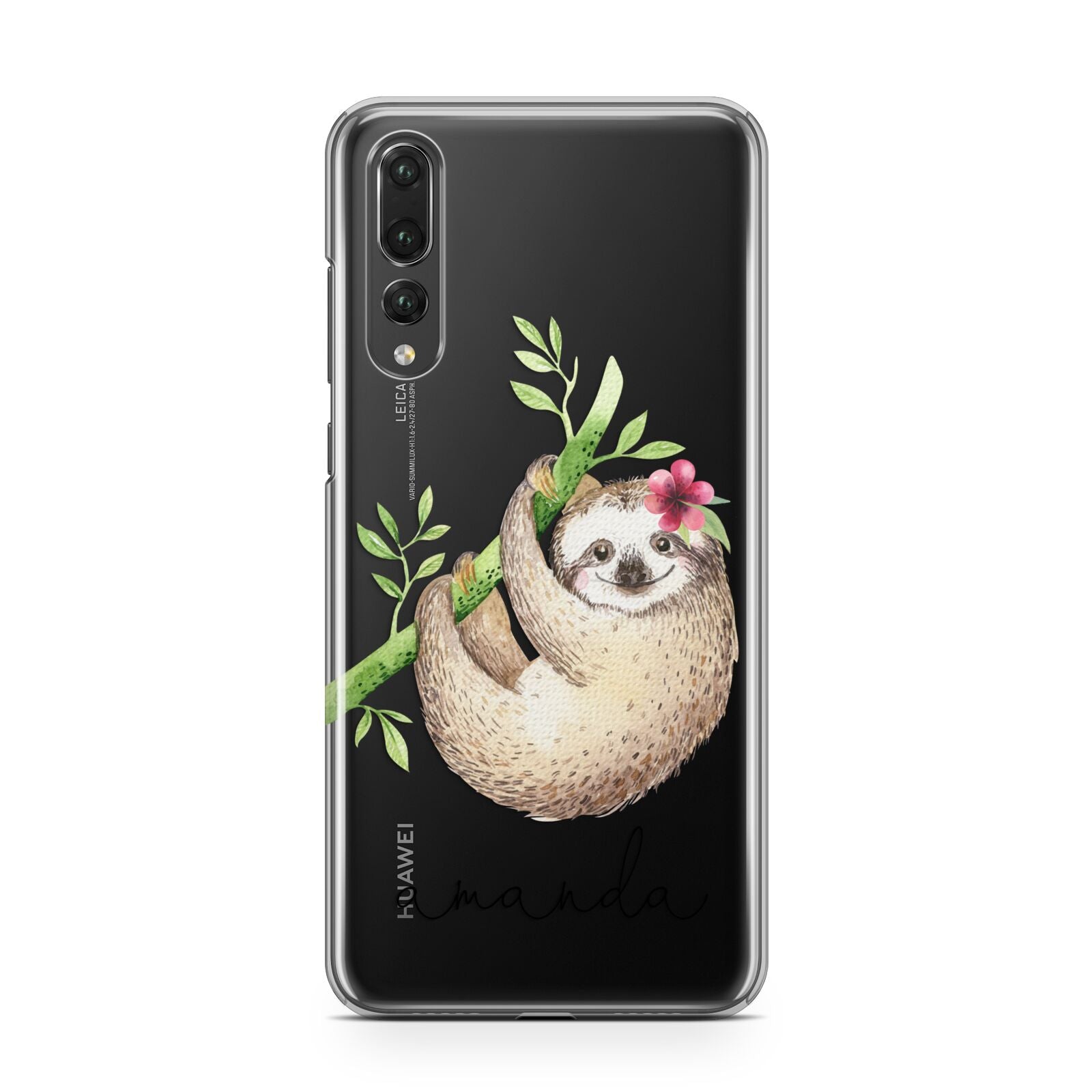 Personalised Sloth Huawei P20 Pro Phone Case