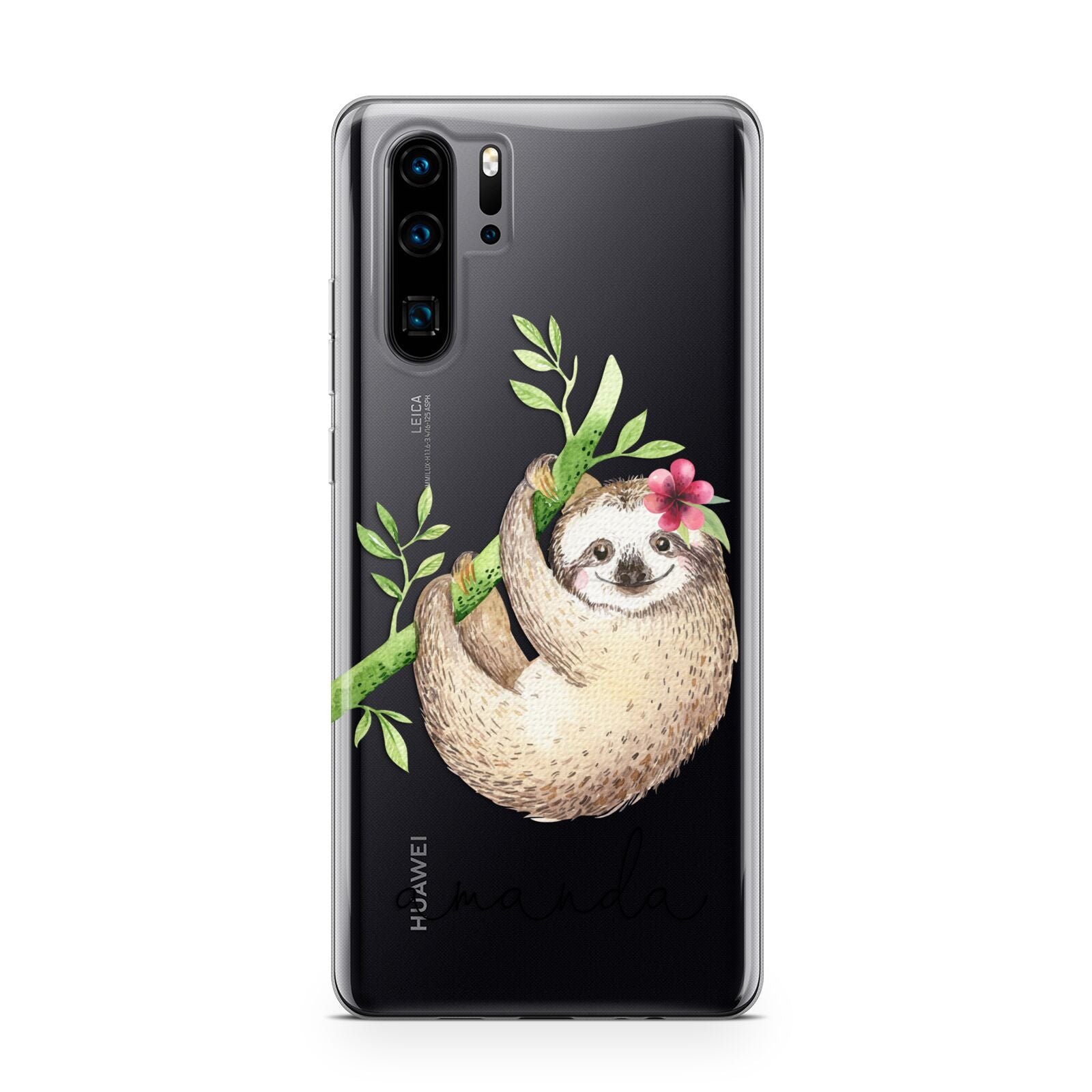 Personalised Sloth Huawei P30 Pro Phone Case