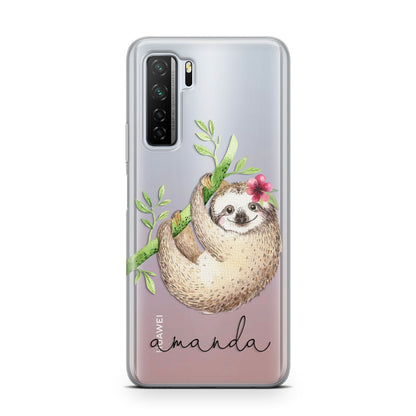 Personalised Sloth Huawei P40 Lite 5G Phone Case