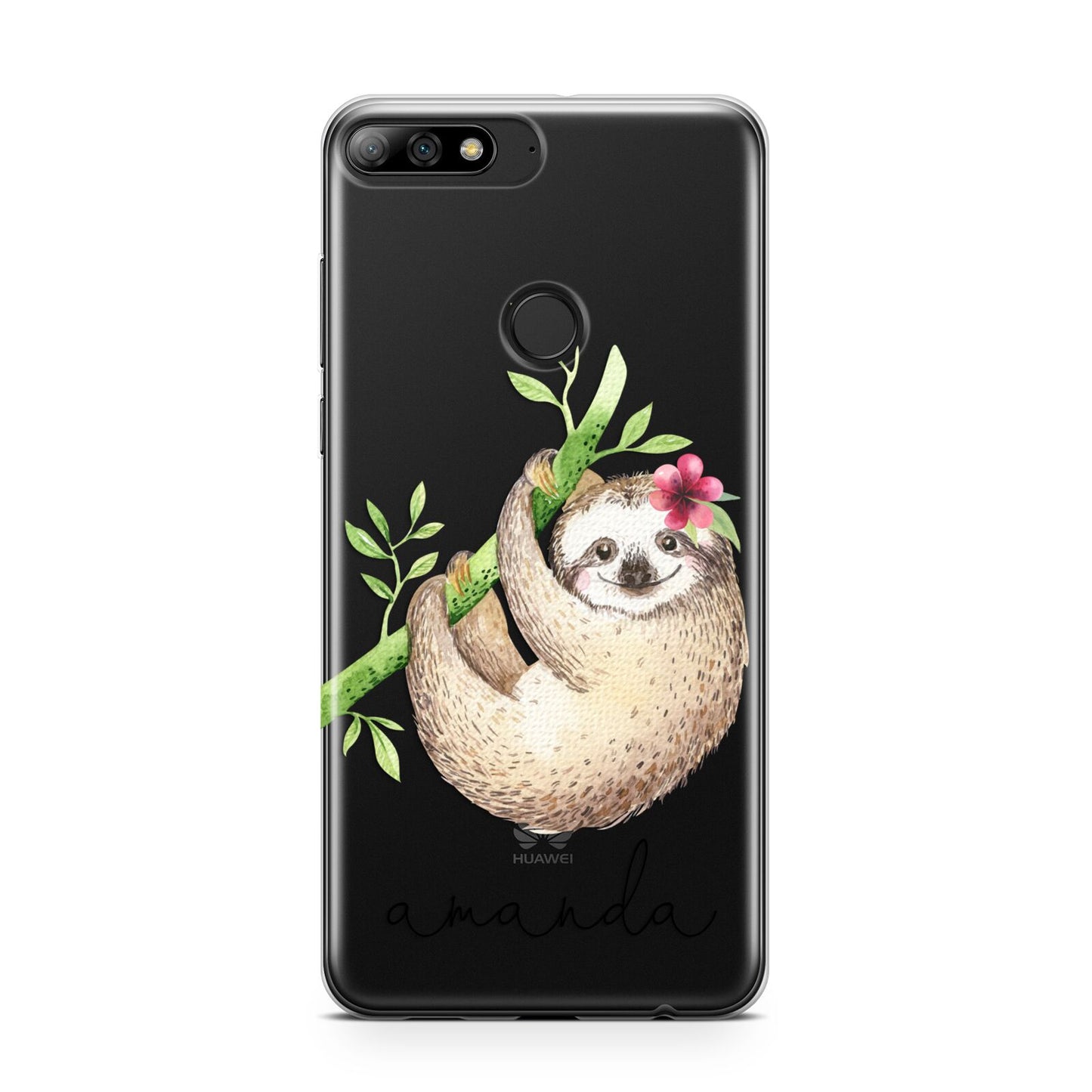 Personalised Sloth Huawei Y7 2018