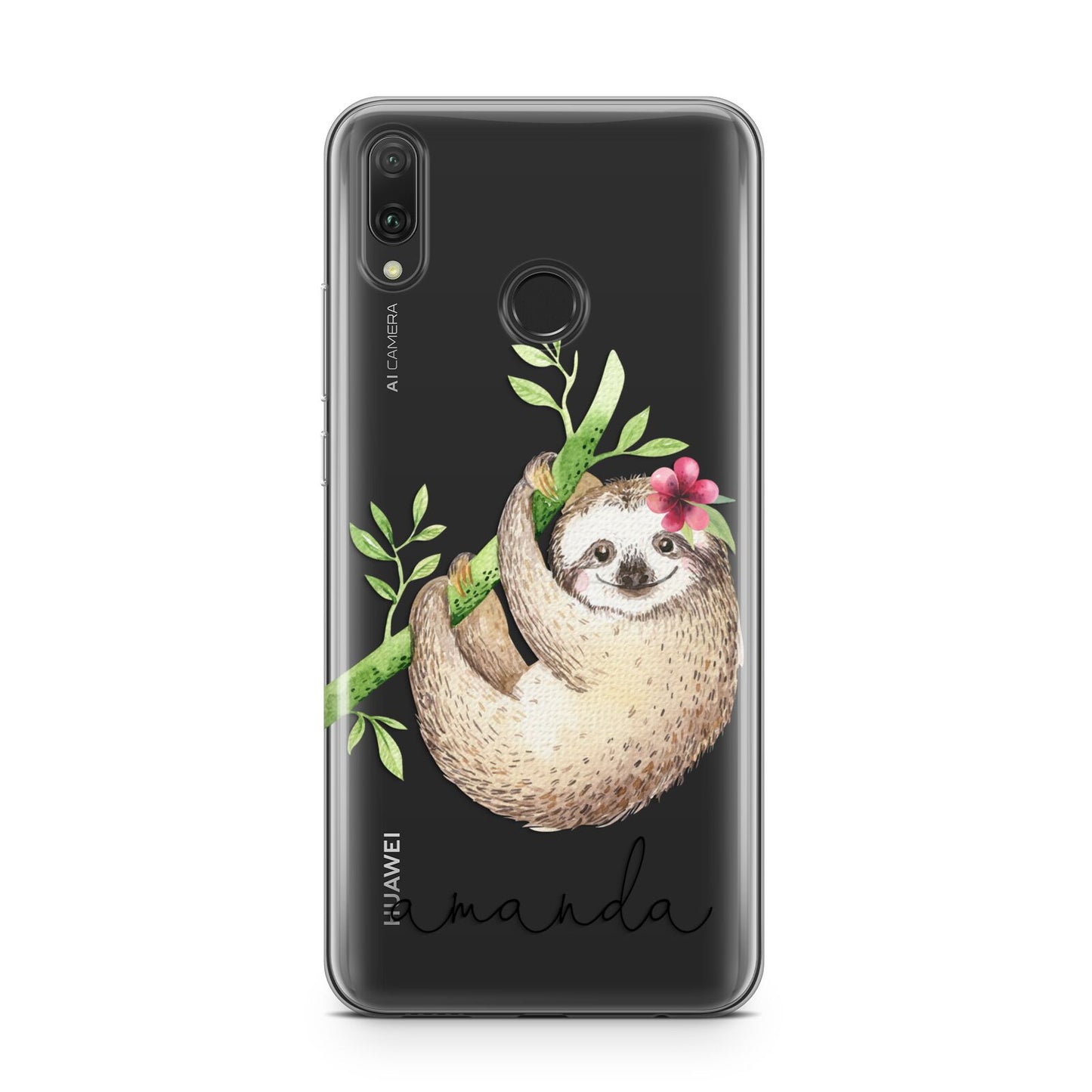 Personalised Sloth Huawei Y9 2019