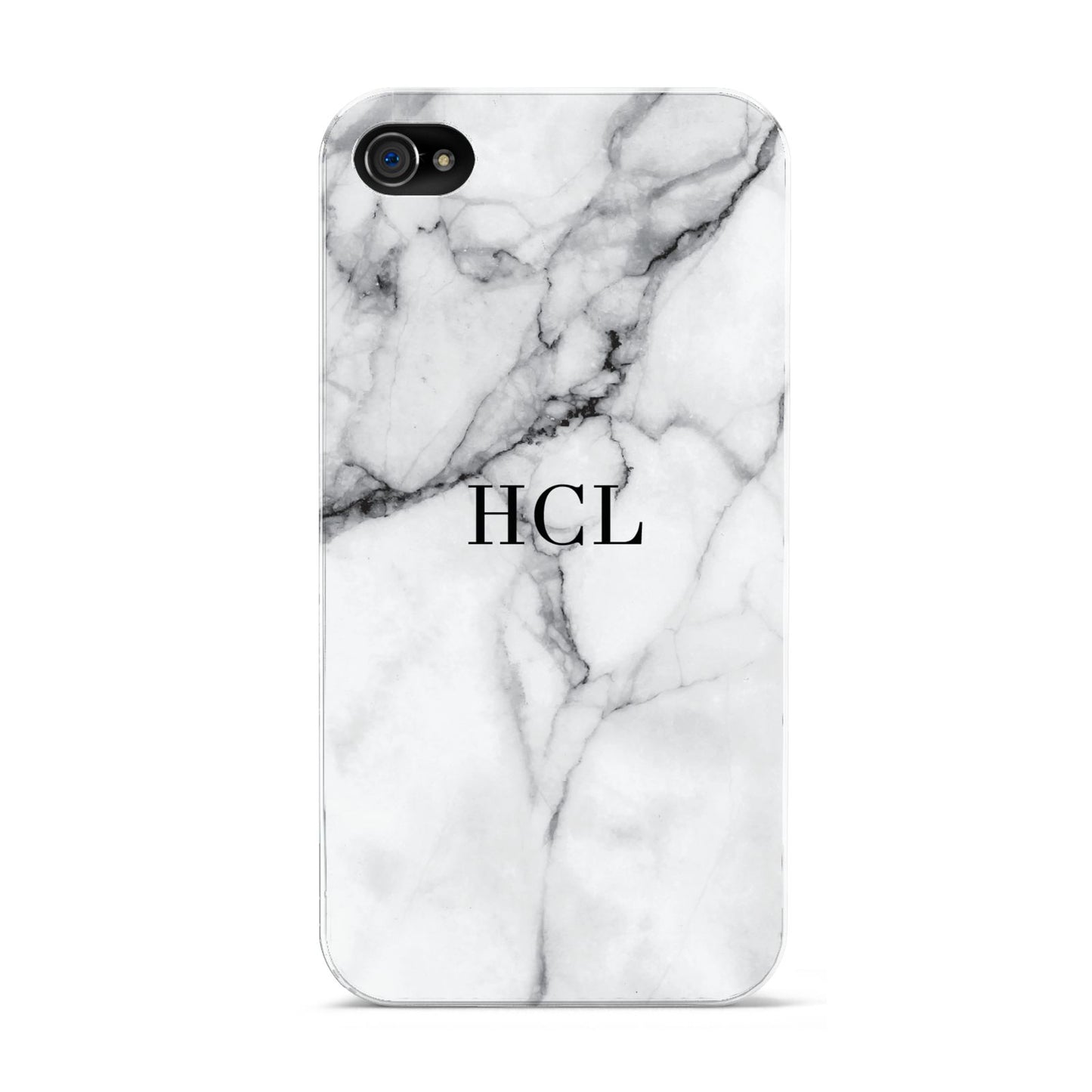 Personalised Small Marble Initials Custom Apple iPhone 4s Case